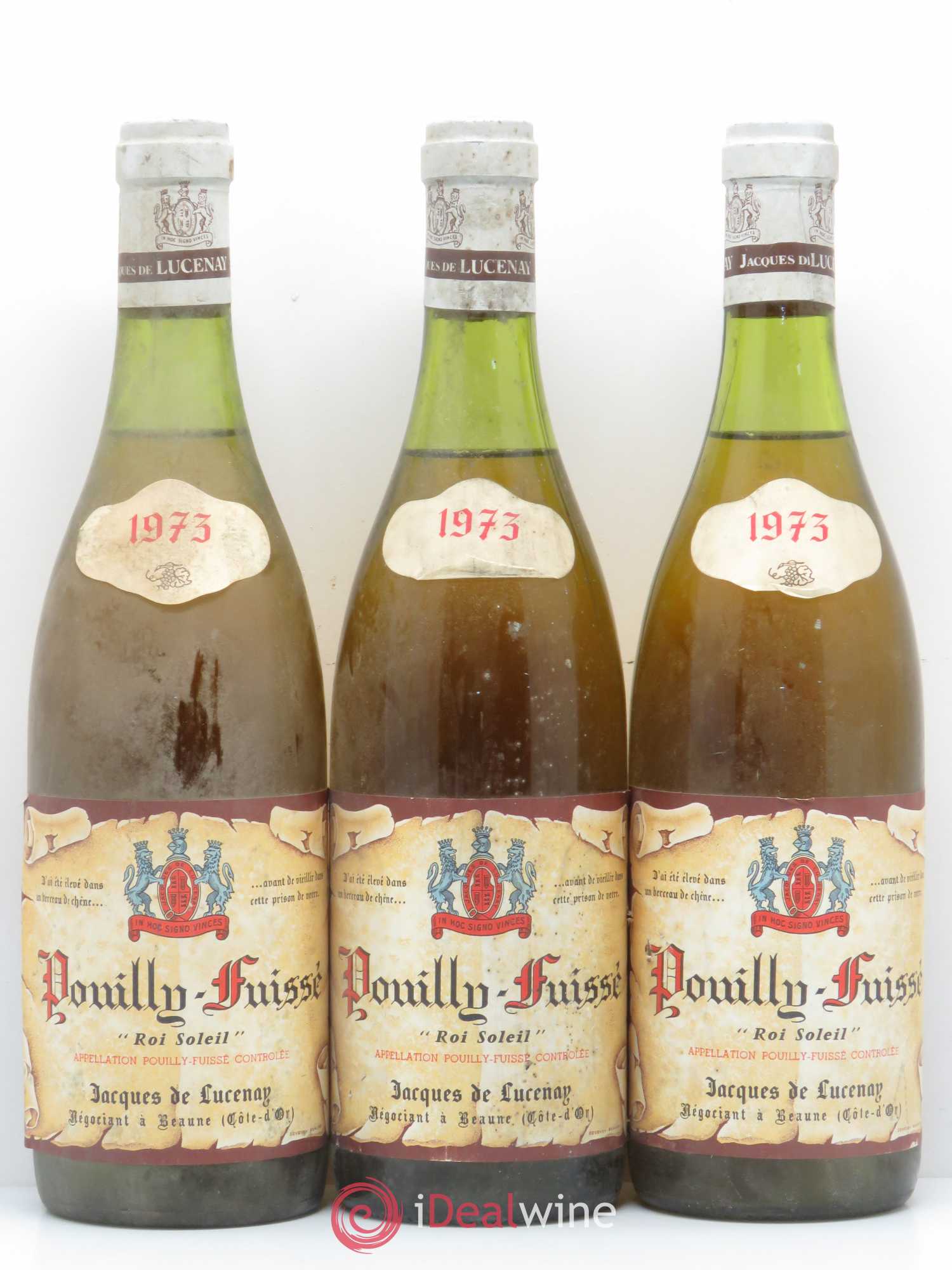 Pouilly-Fuissé Roi Soleil Domaine Lucenay 1973 - Posten von 3 Flaschen - 0