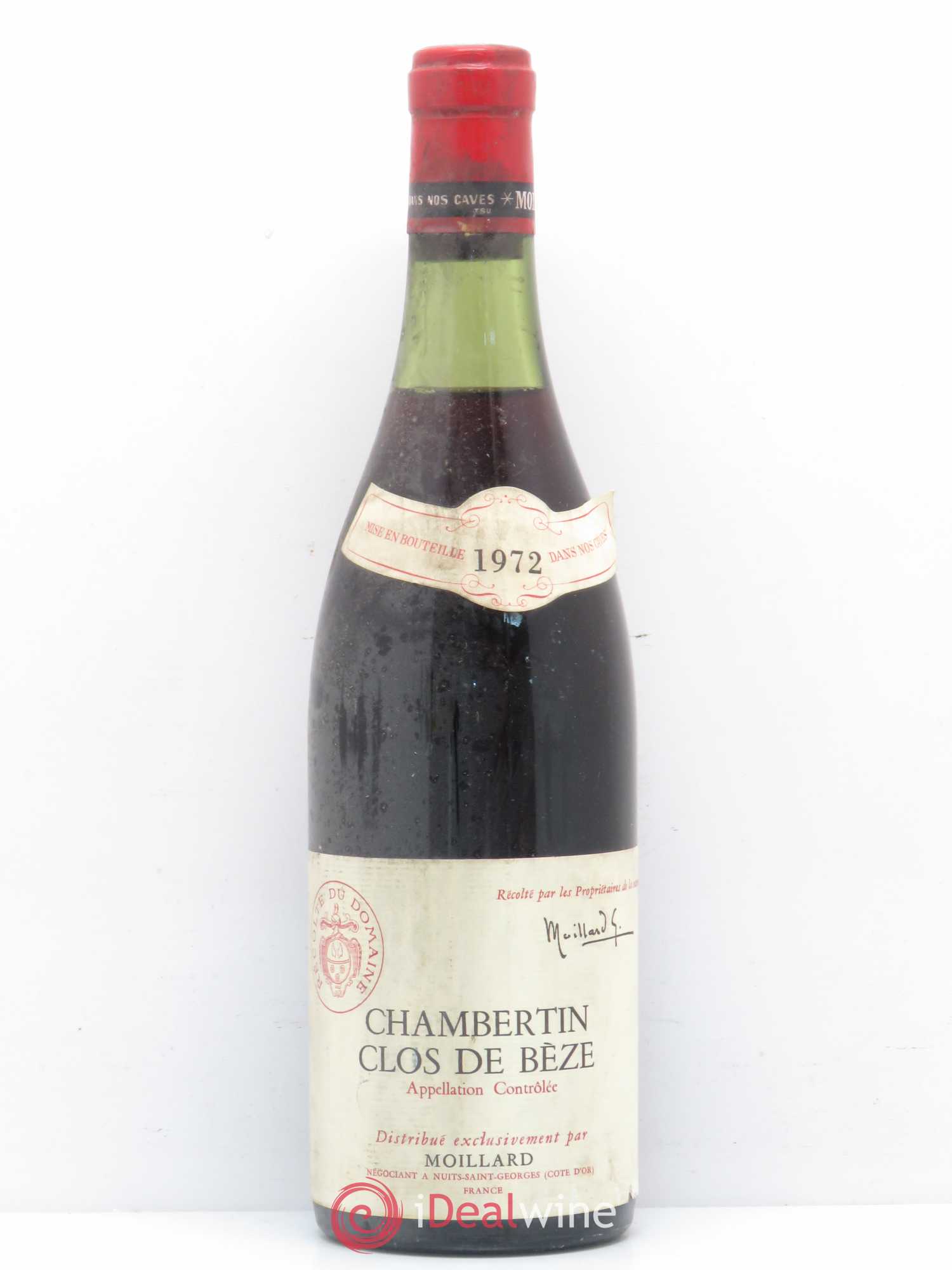 Chambertin Clos de Bèze Grand Cru Moillard 1972 - Lot de 1 bouteille - 0