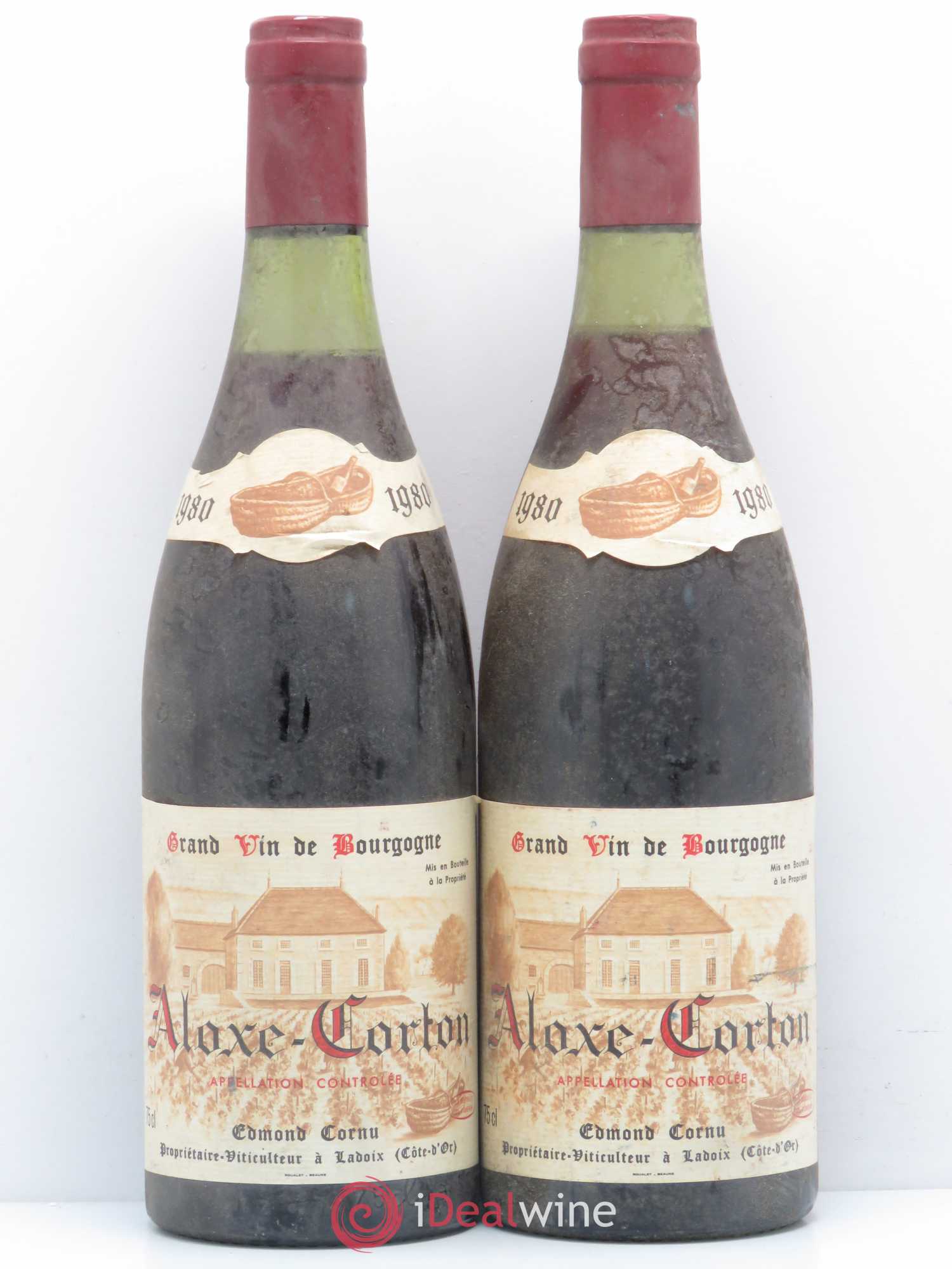 Aloxe-Corton Cornu 1980 - Lot de 2 bouteilles - 0
