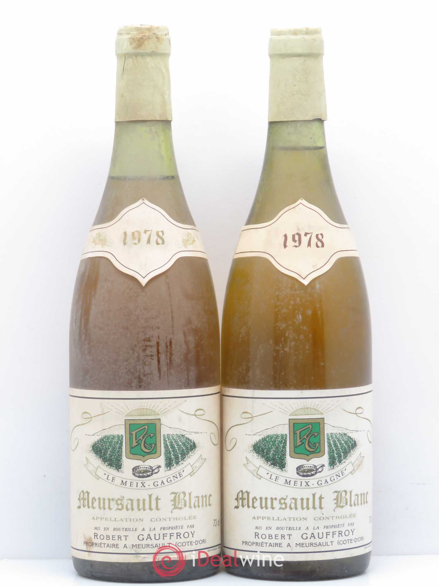 Meursault Gauffroy 1978 - Posten von 2 Flaschen - 0