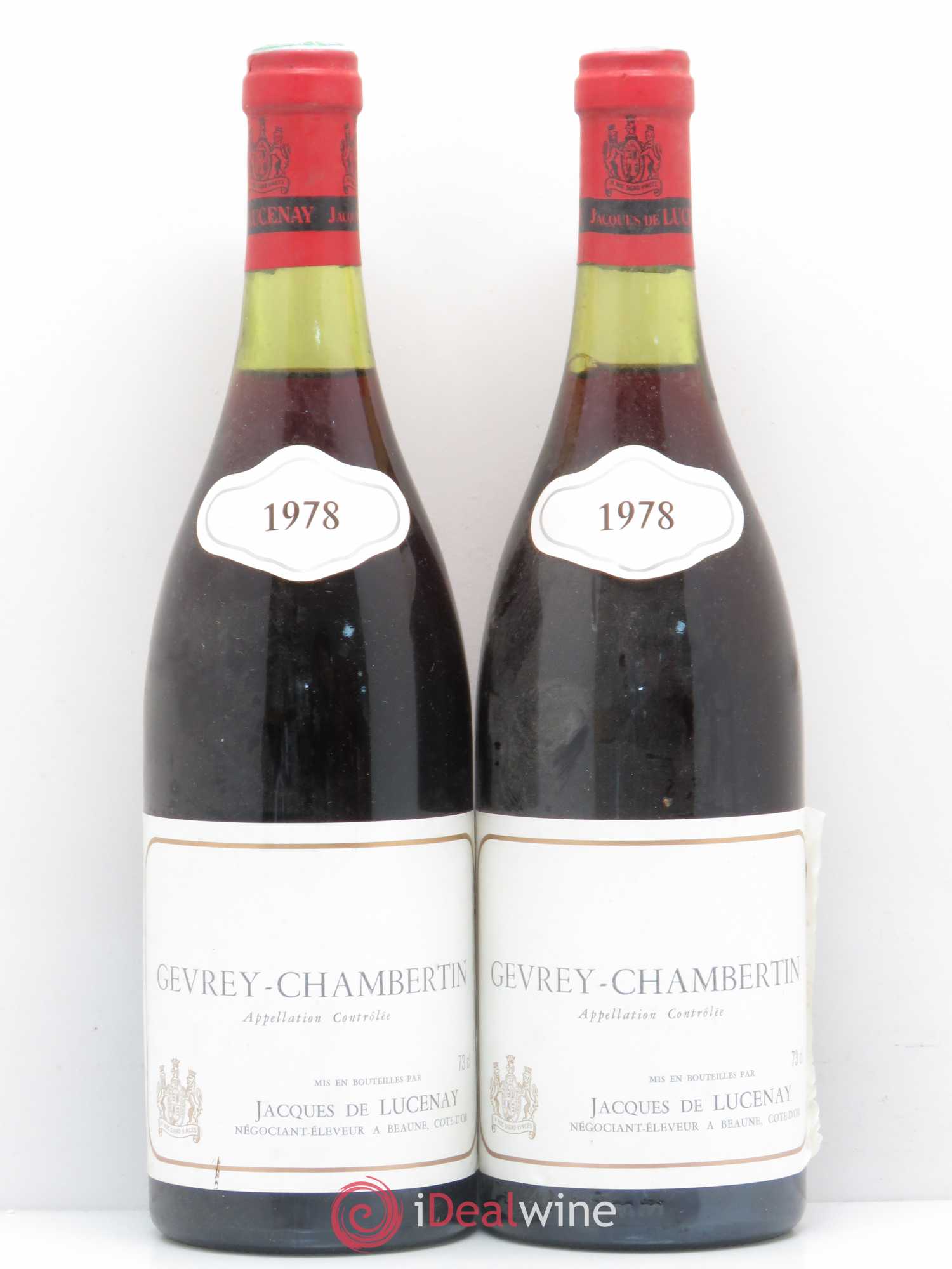 Gevrey-Chambertin Lucenay 1978 - Lot de 2 bouteilles - 0