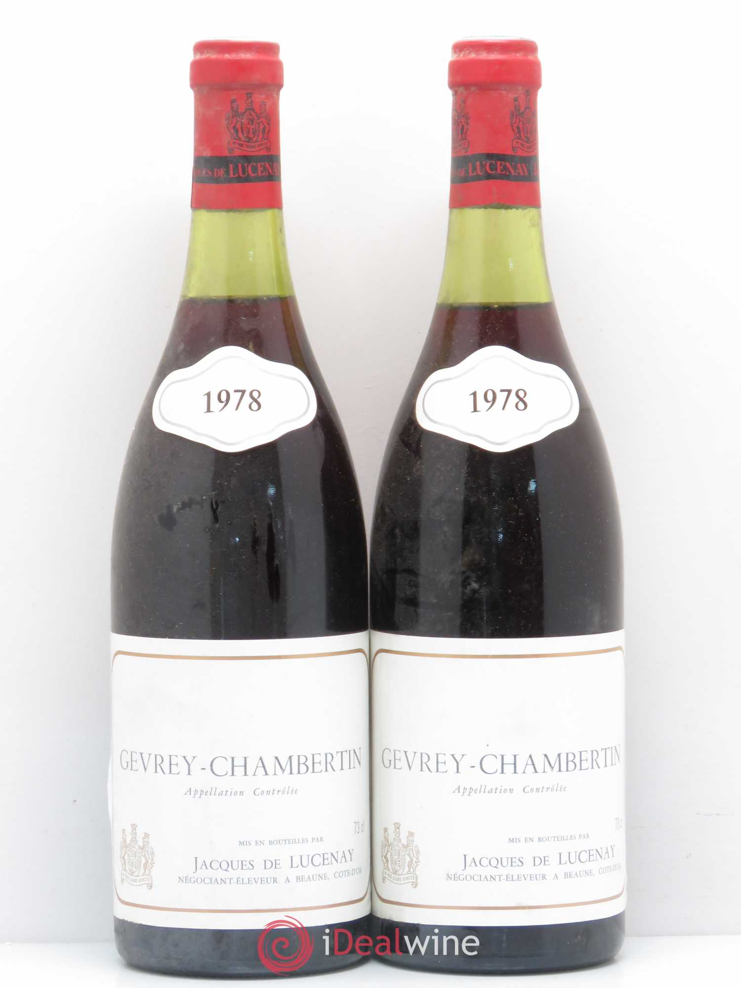 Gevrey-Chambertin Lucenay 1978 - Lot de 2 bouteilles - 0