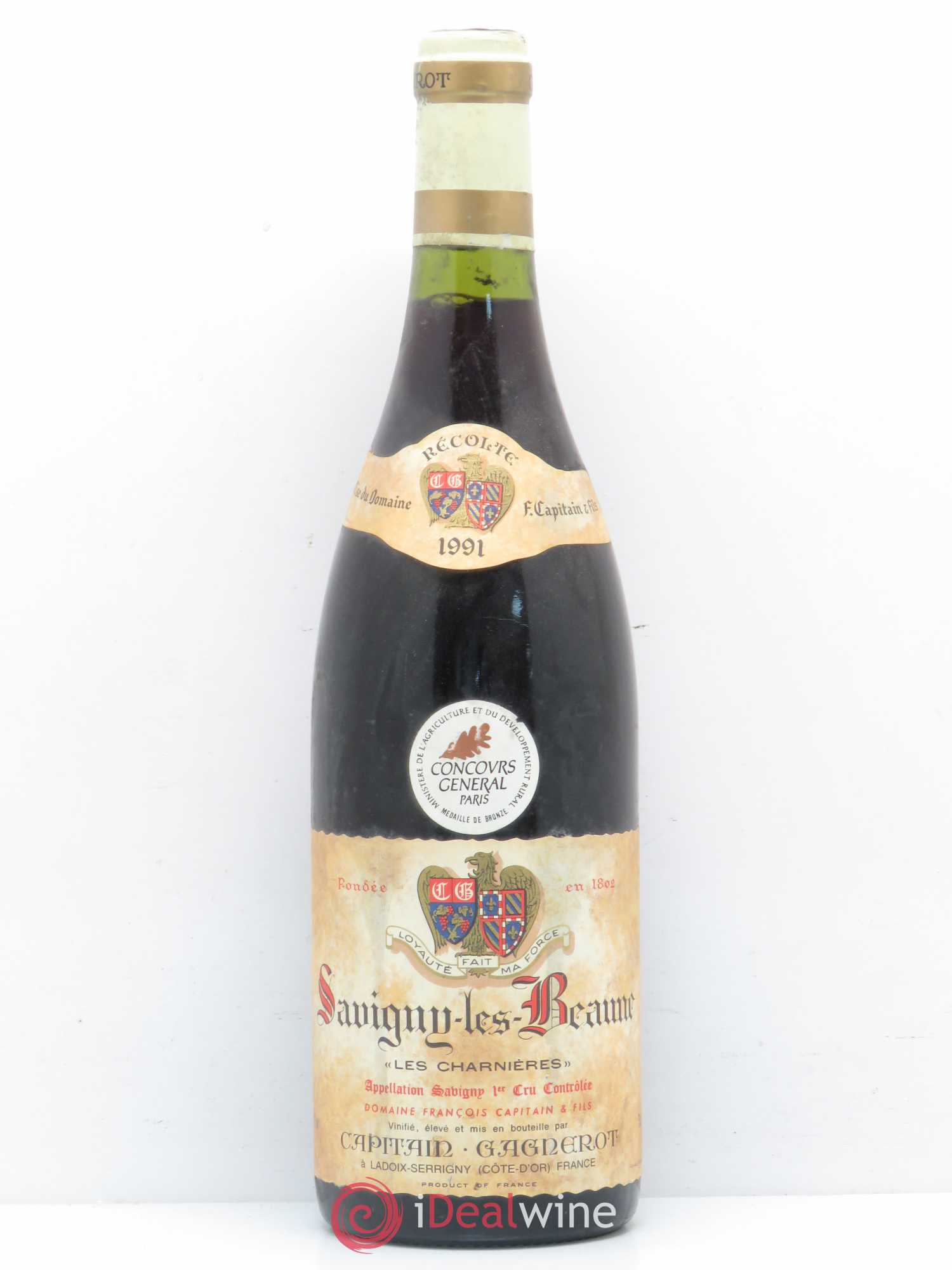 Savigny-lès-Beaune Capitain Gagnerot 1991 - Lot de 1 bouteille - 0