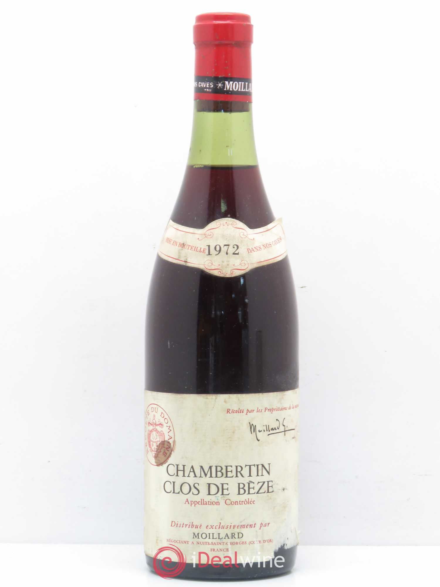 Chambertin Clos de Bèze Grand Cru Moillard 1972 - Lot de 1 bouteille - 0