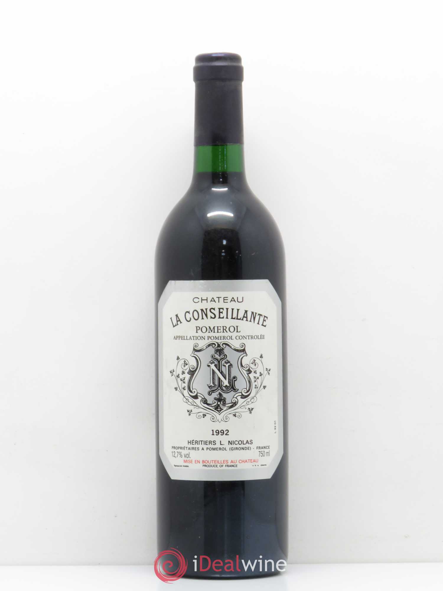 Château la Conseillante 1992 - Lot de 1 bouteille - 0