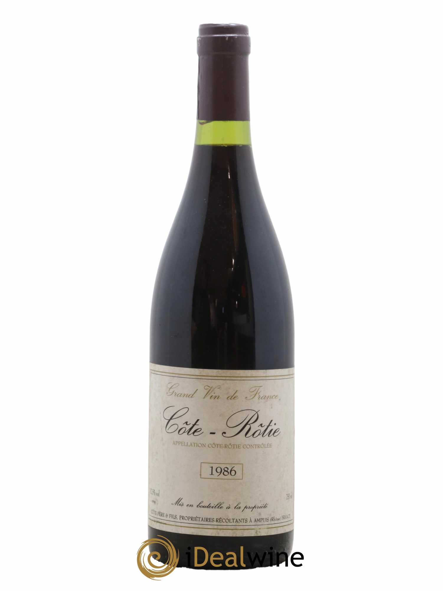 Côte-Rôtie Côte Père et Fils 1986 - Lot de 1 bouteille - 0