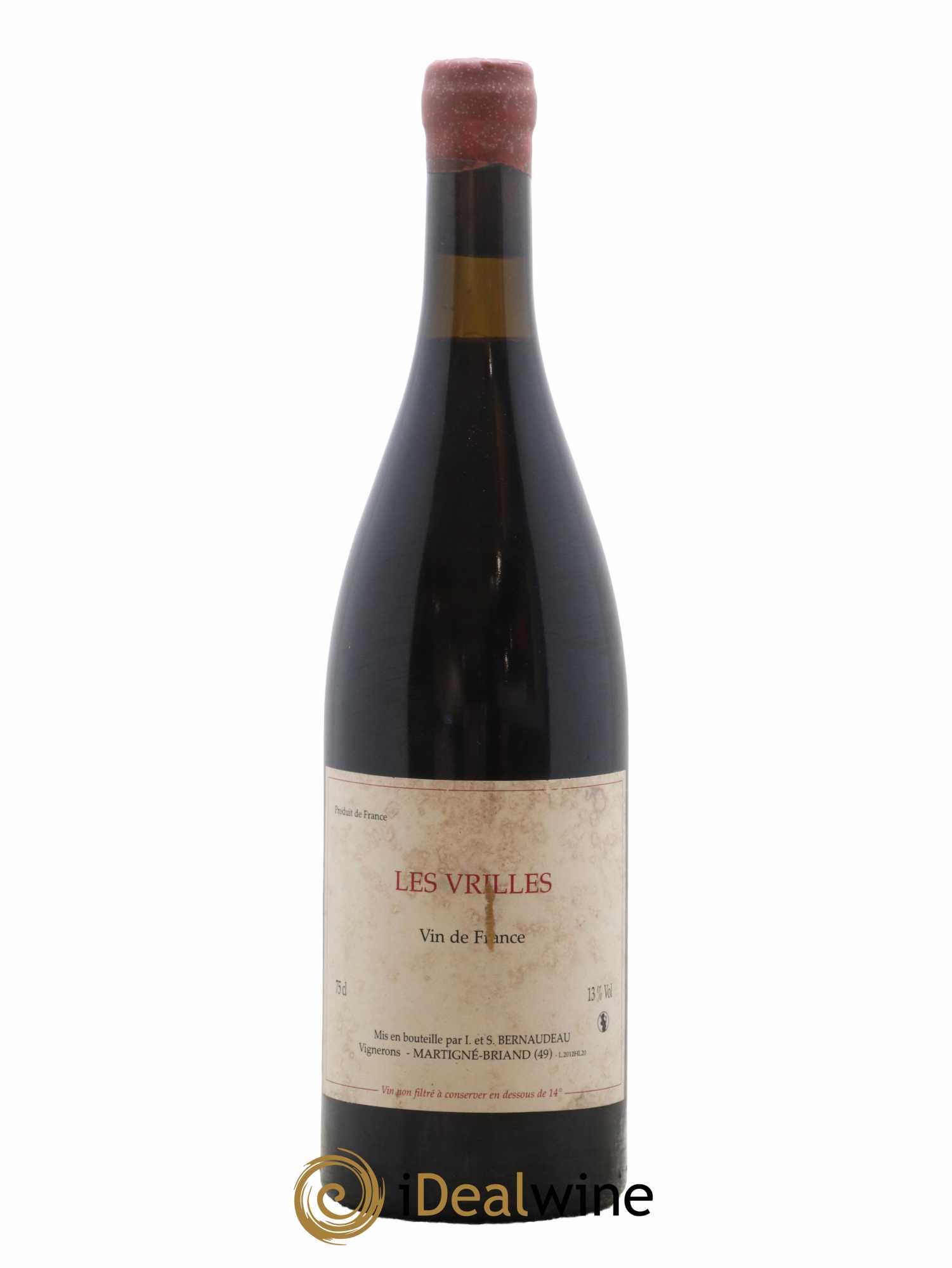 Vin de France Les Vrilles Stéphane Bernaudeau (Domaine) 2012 - Lot de 1 bouteille - 0