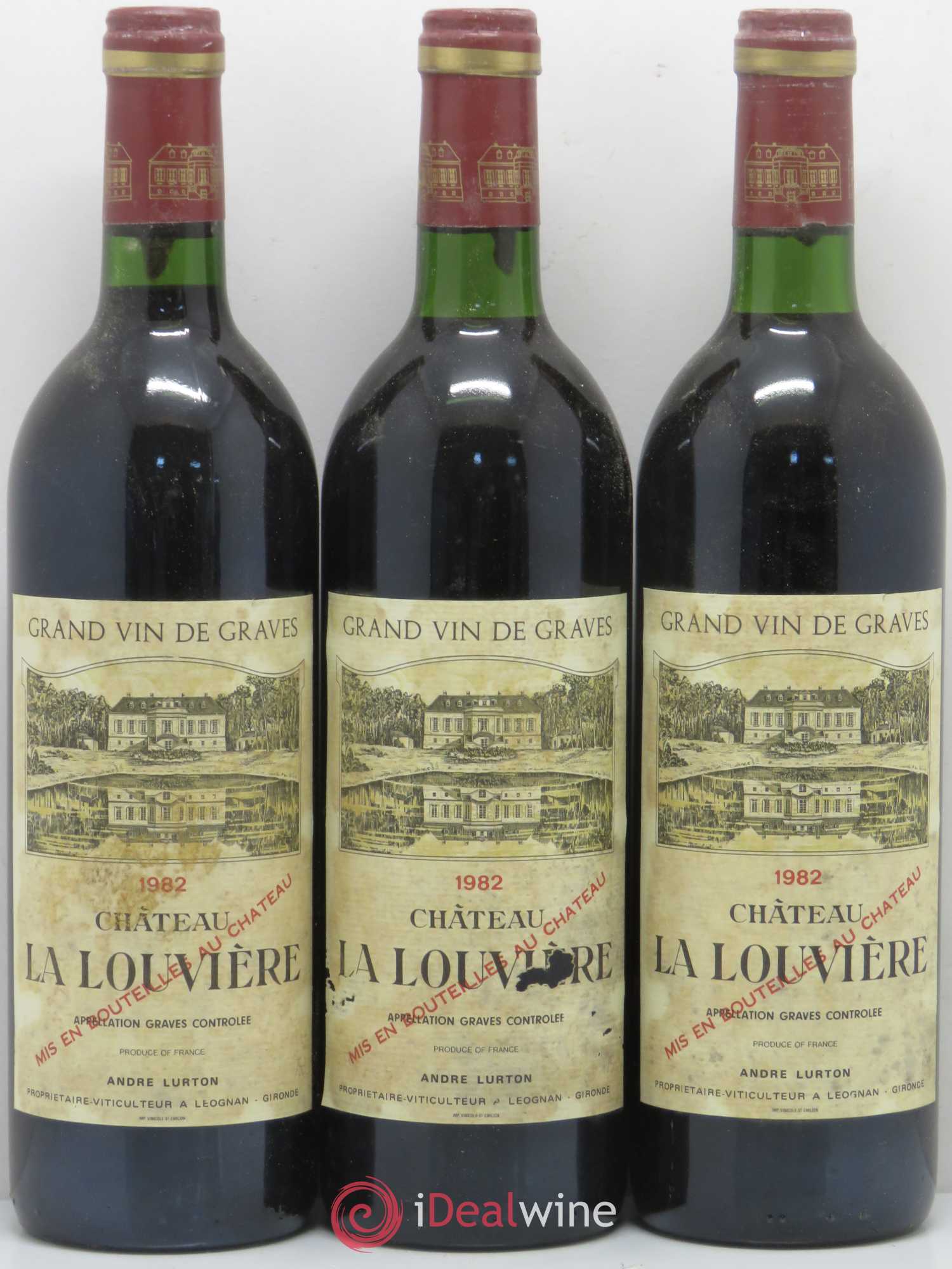 Château la Louvière 1982 - Lot de 12 bouteilles - 3