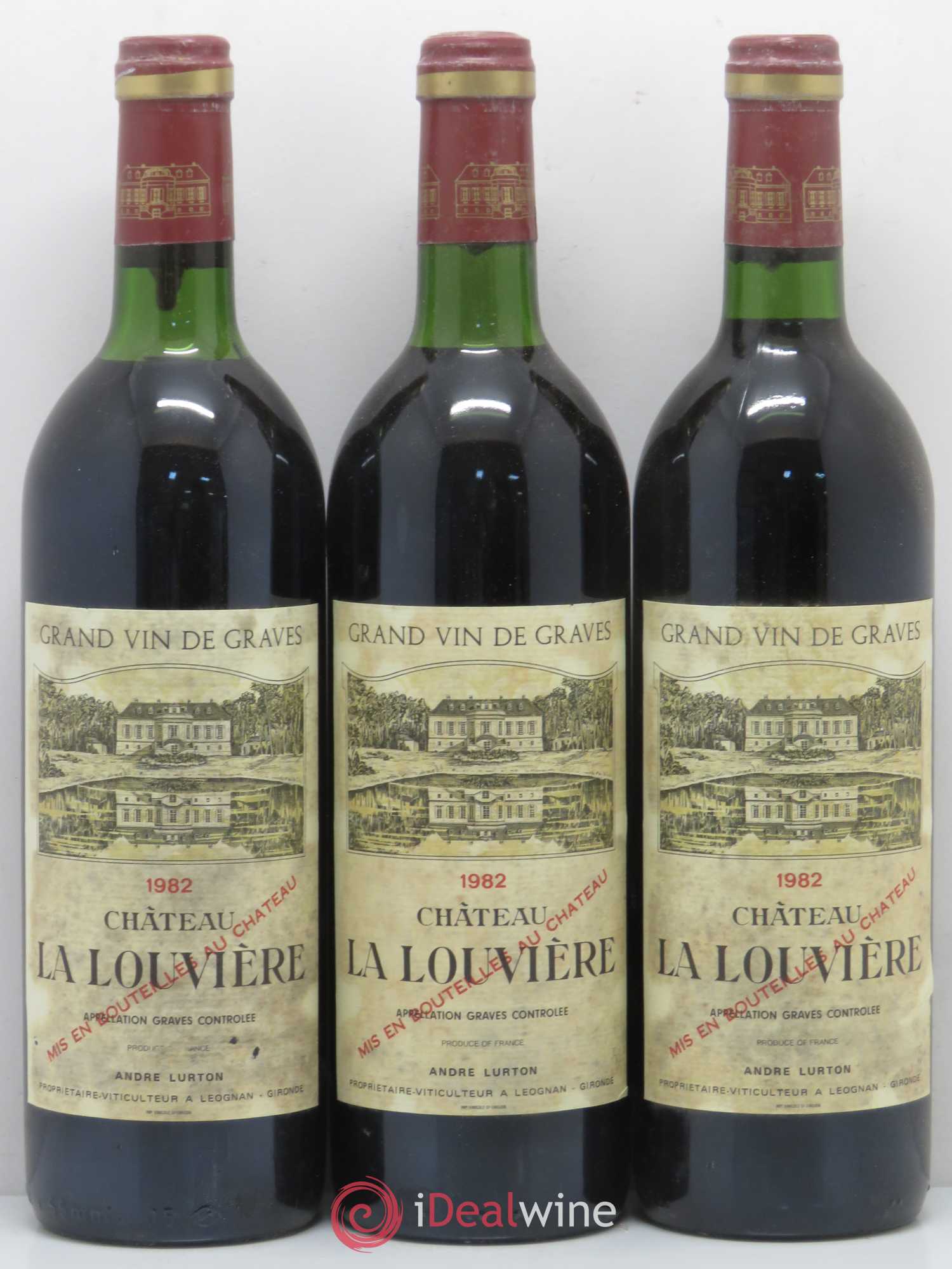 Château la Louvière 1982 - Lot de 12 bouteilles - 4