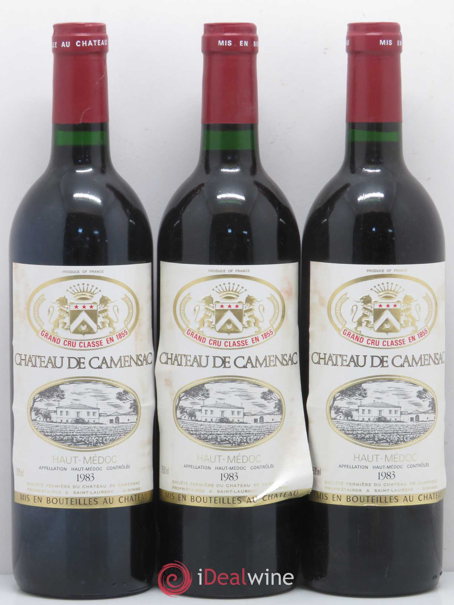 Château Camensac 5ème Grand Cru Classé 1983 - Lot de 12 bouteilles - 3