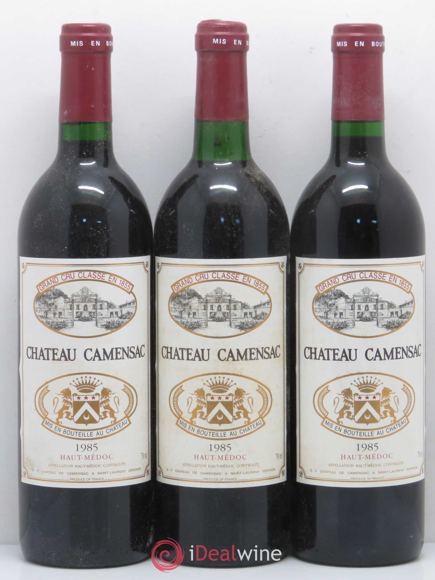 Château Camensac 5ème Grand Cru Classé 1985 - Lot de 12 bouteilles - 1