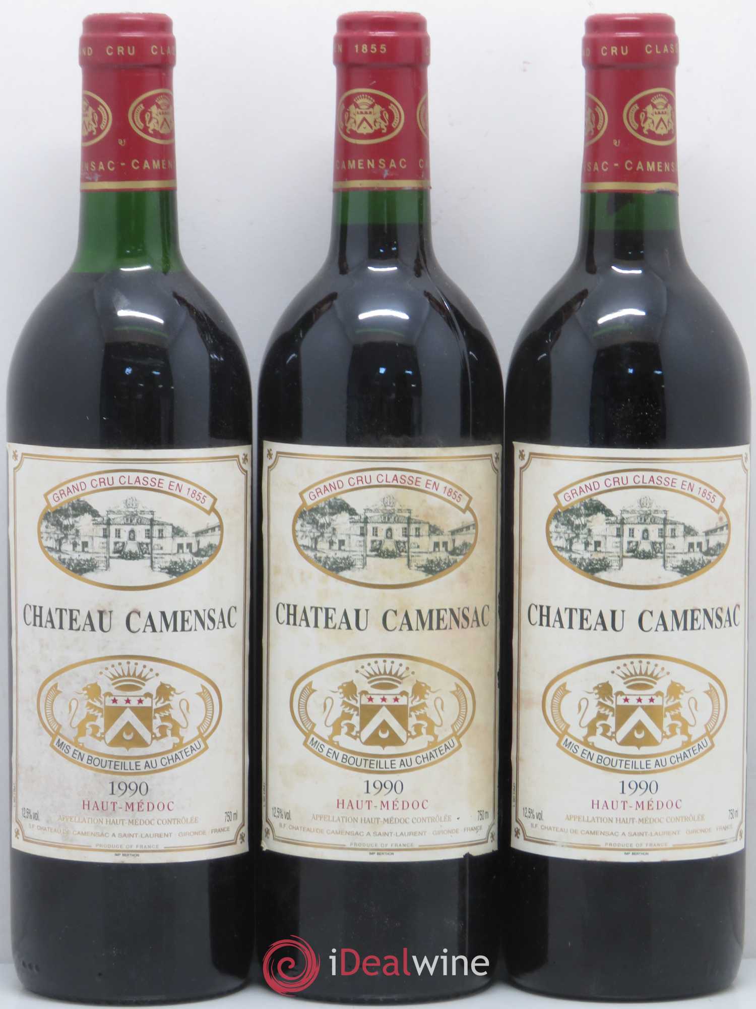 Château Camensac 5ème Grand Cru Classé 1990 - Lot de 12 bouteilles - 3