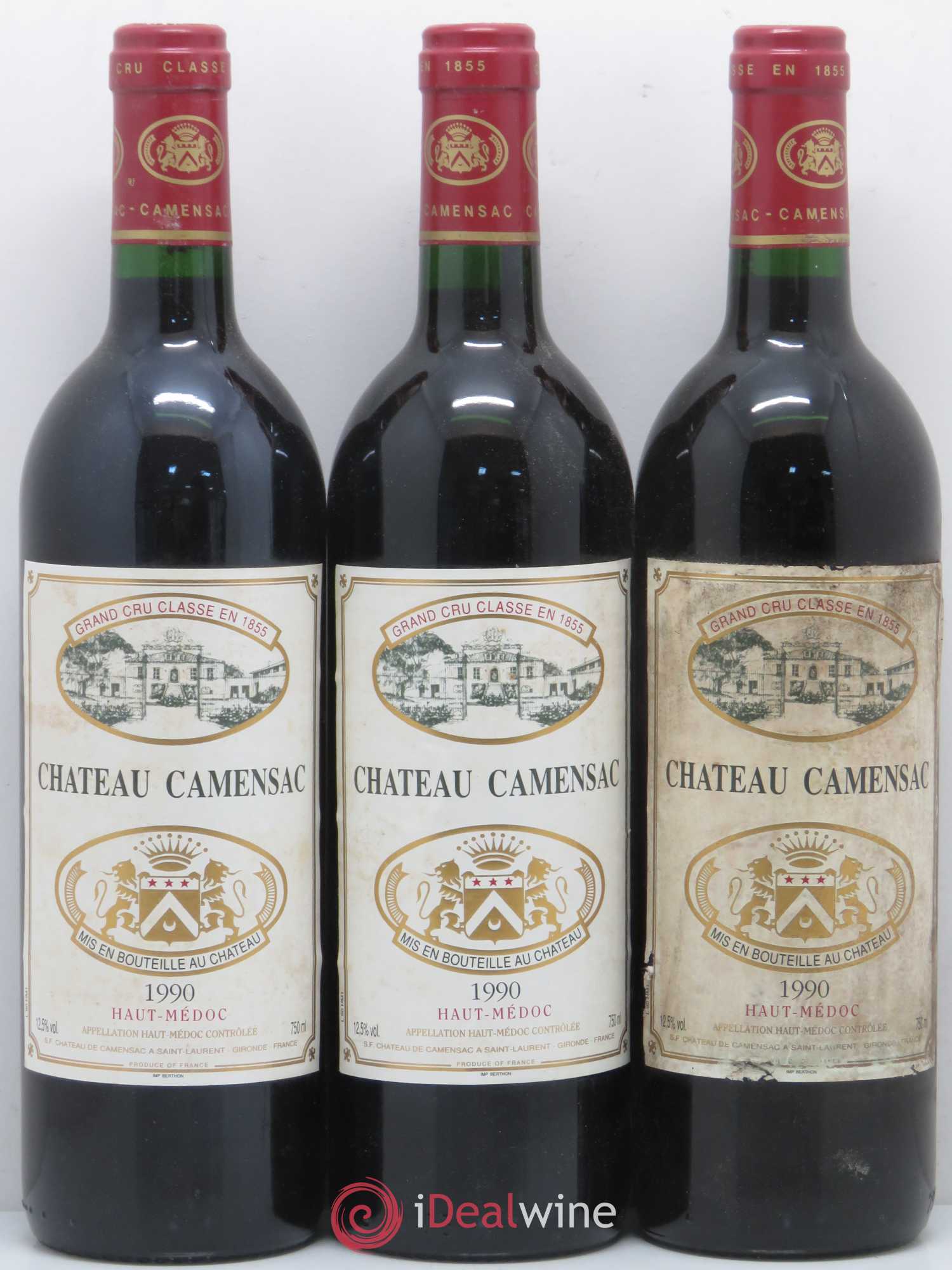 Château Camensac 5ème Grand Cru Classé 1990 - Lot de 12 bouteilles - 4