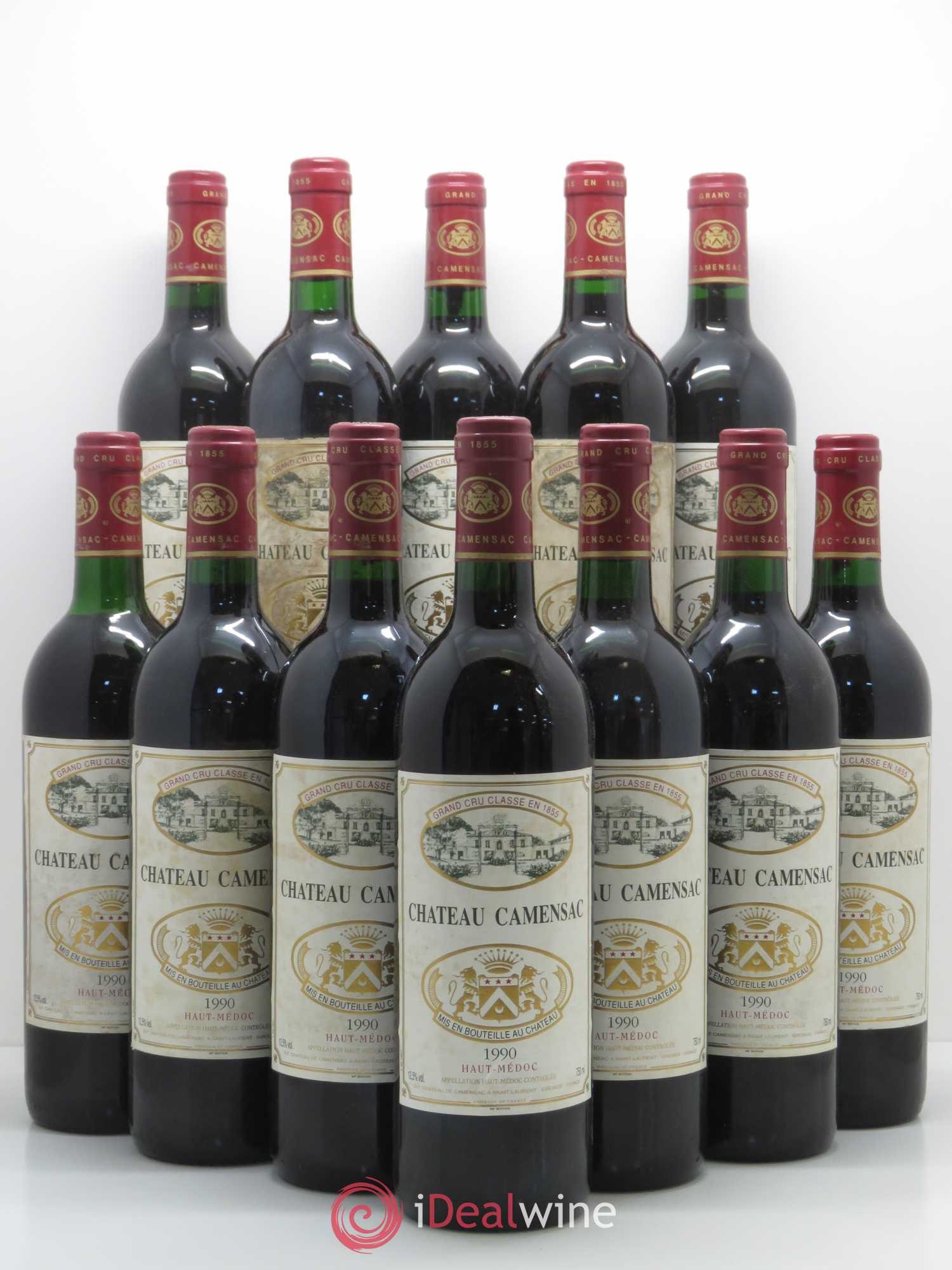 Château Camensac 5ème Grand Cru Classé 1990 - Lot de 12 bouteilles - 0