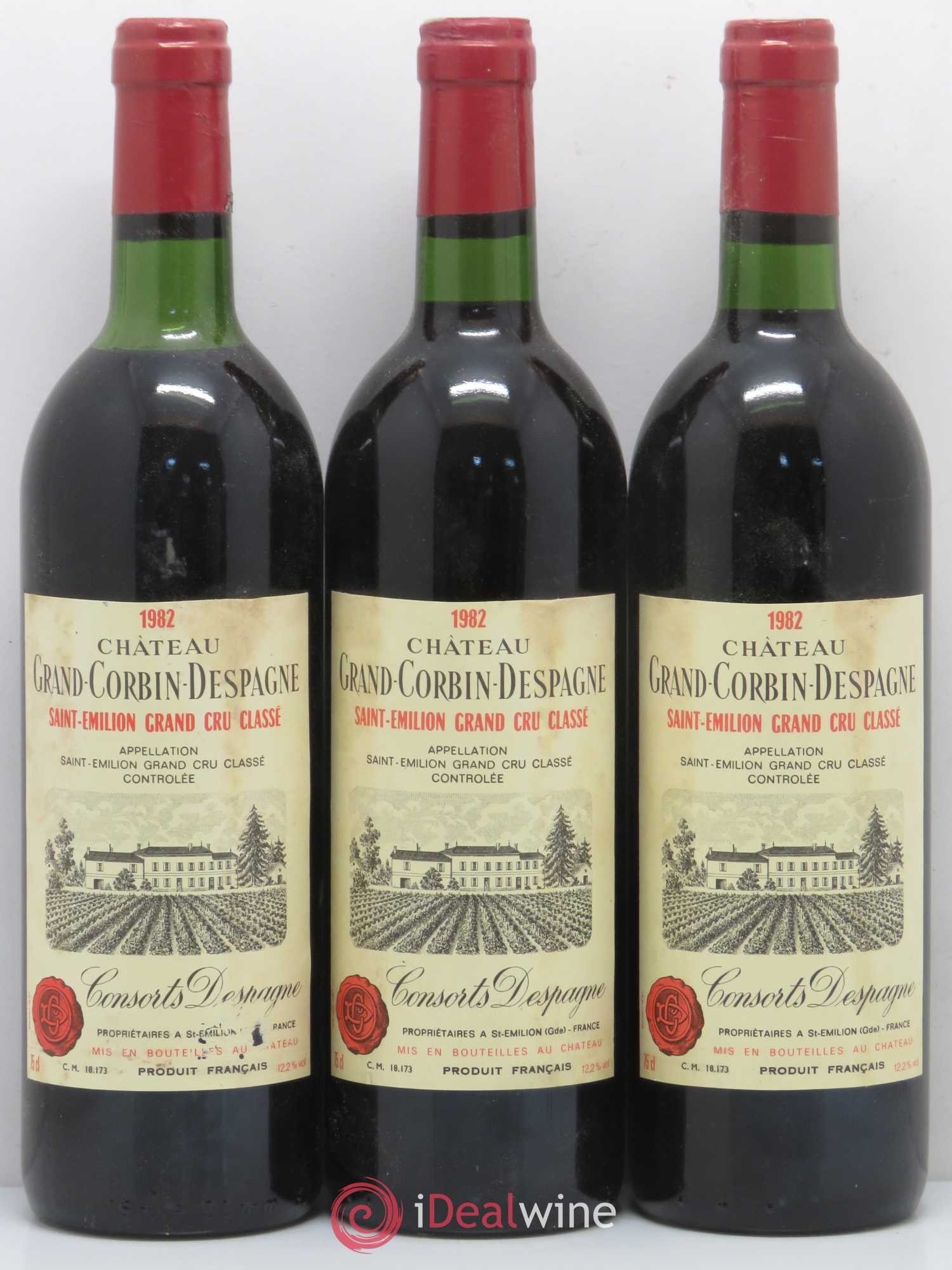Château Grand Corbin Despagne Grand Cru Classé 1982 - Lot de 12 bouteilles - 4