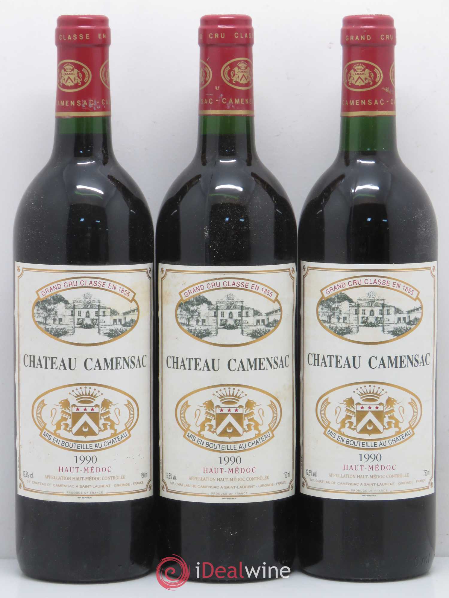 Château Camensac 5ème Grand Cru Classé 1990 - Lot de 12 bouteilles - 2