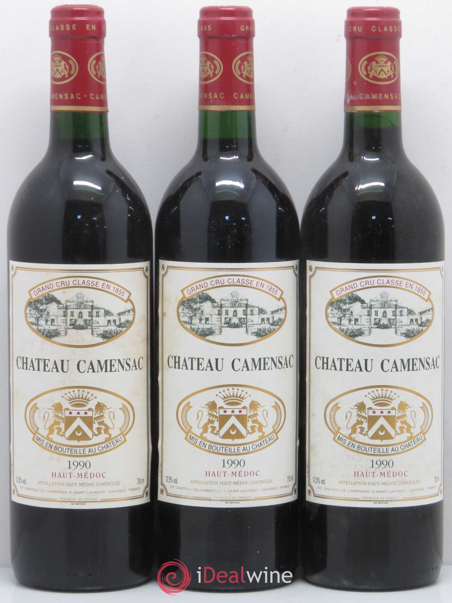 Château Camensac 5ème Grand Cru Classé 1990 - Lot de 12 bouteilles - 3