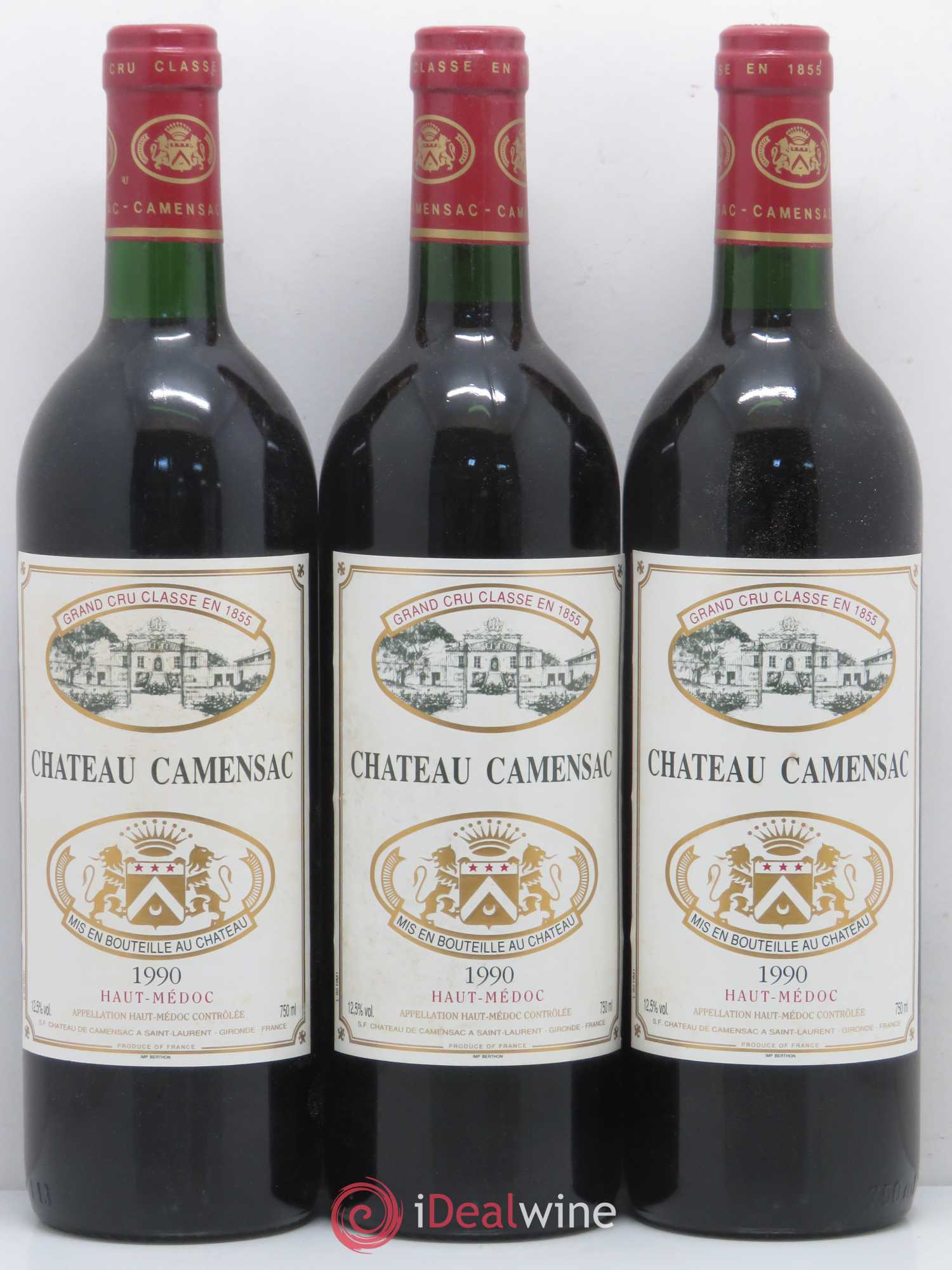Château Camensac 5ème Grand Cru Classé 1990 - Lot de 12 bouteilles - 4
