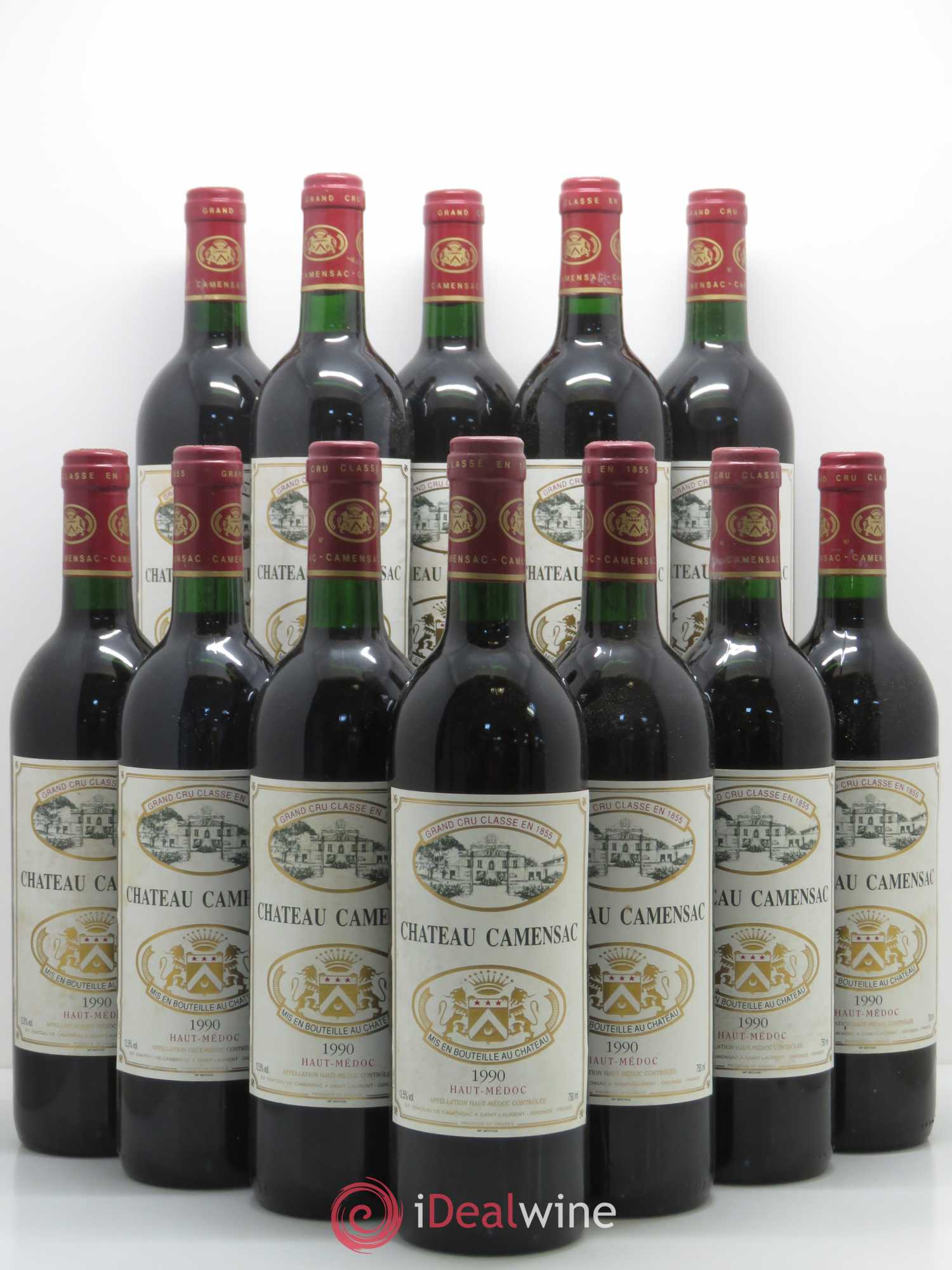 Château Camensac 5ème Grand Cru Classé 1990 - Lot de 12 bouteilles - 0