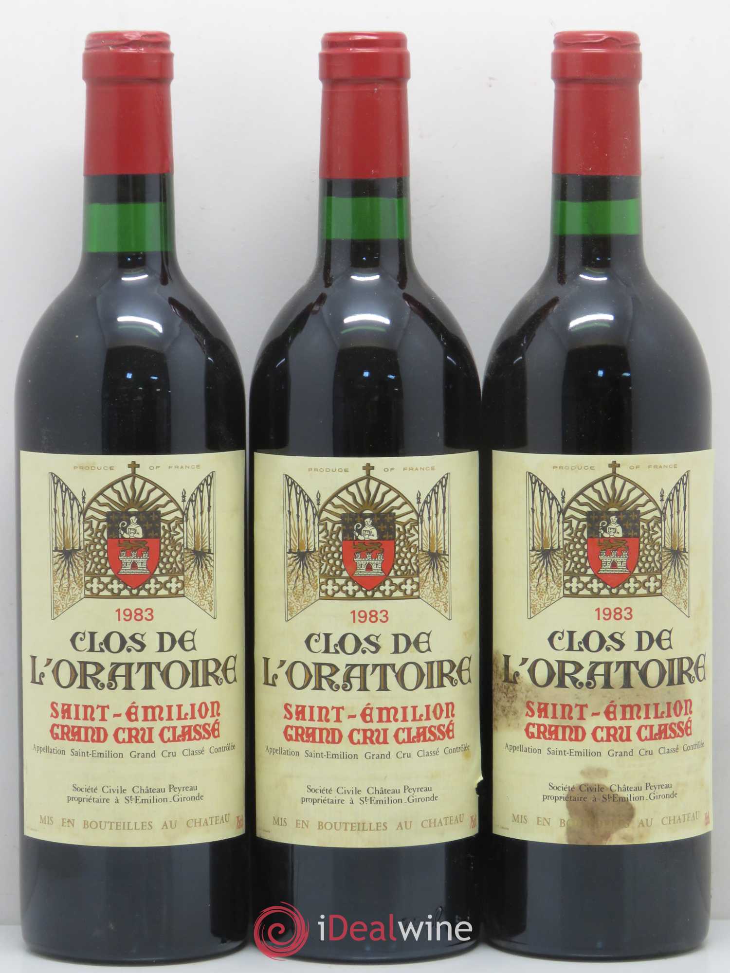 Clos de l'Oratoire Grand Cru Classé 1983 - Lot de 6 bouteilles - 1