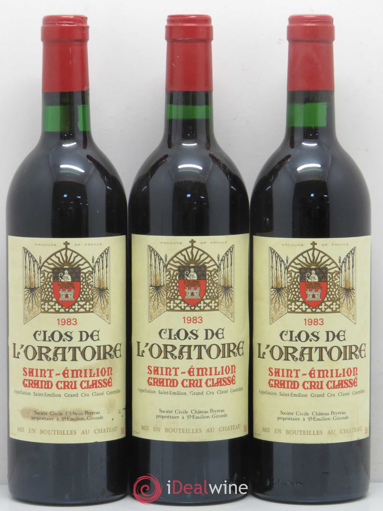 Clos de l'Oratoire Grand Cru Classé 1983 - Lot de 6 bouteilles - 2