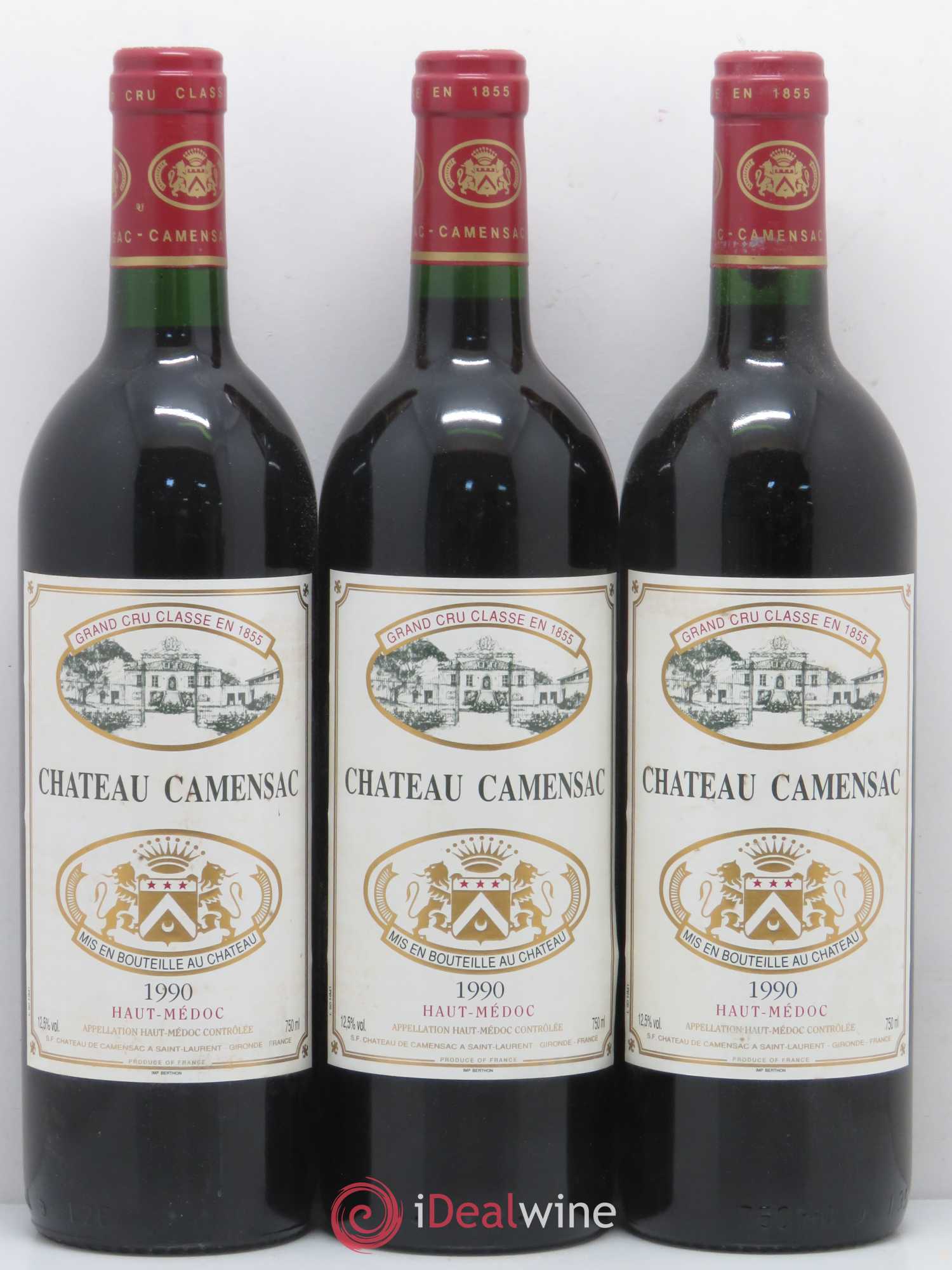 Château Camensac 5ème Grand Cru Classé 1990 - Lot de 6 bouteilles - 1