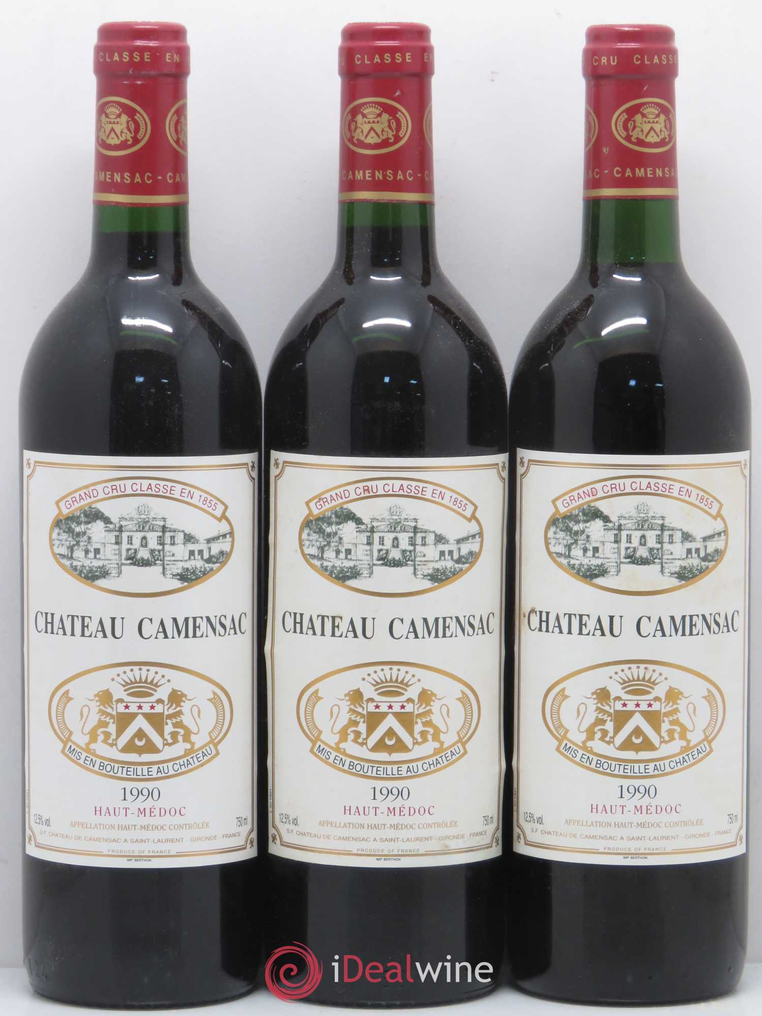 Château Camensac 5ème Grand Cru Classé 1990 - Lot de 6 bouteilles - 2
