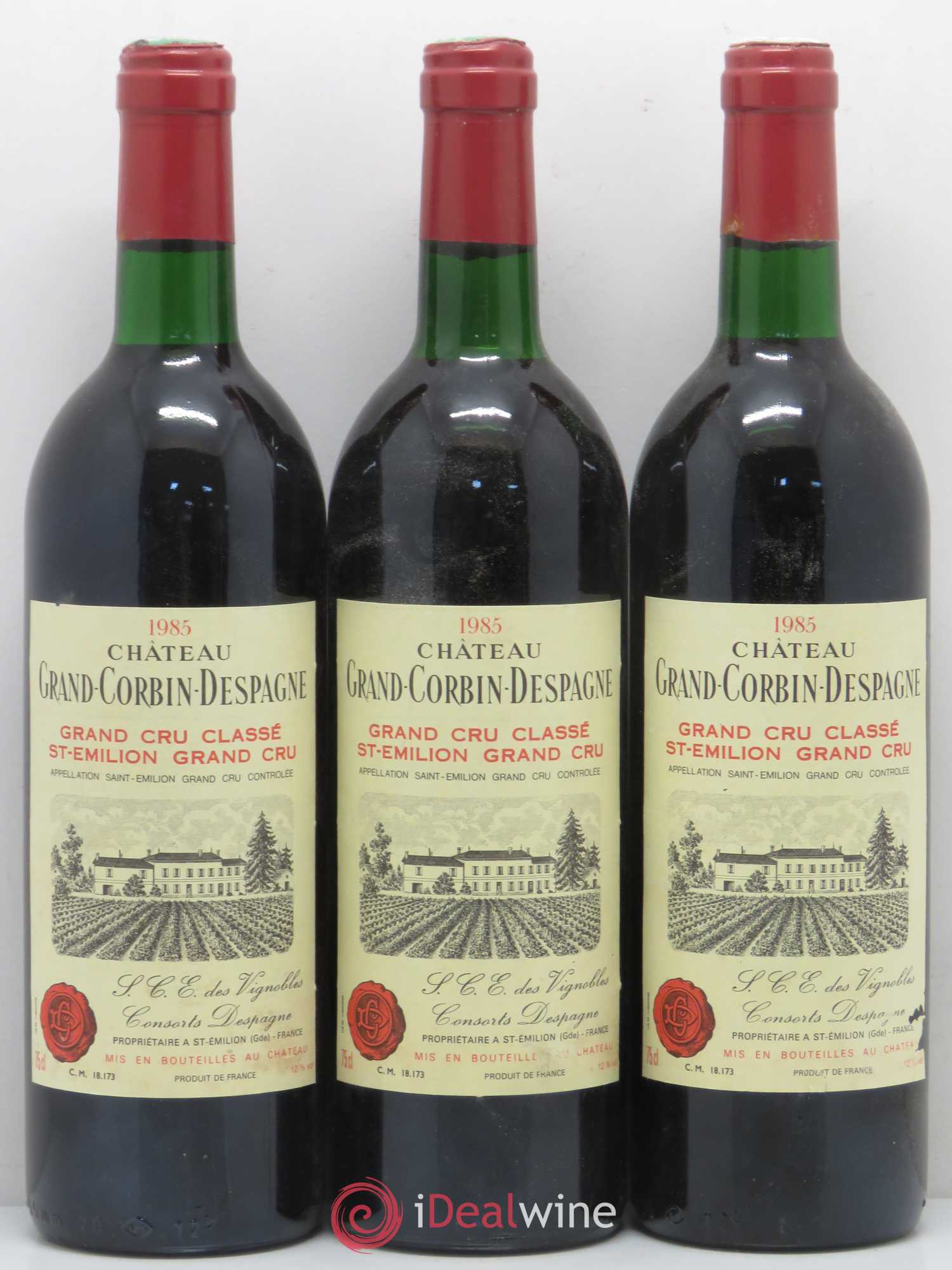 Château Grand Corbin Despagne Grand Cru Classé 1985 - Lot de 6 bouteilles - 2