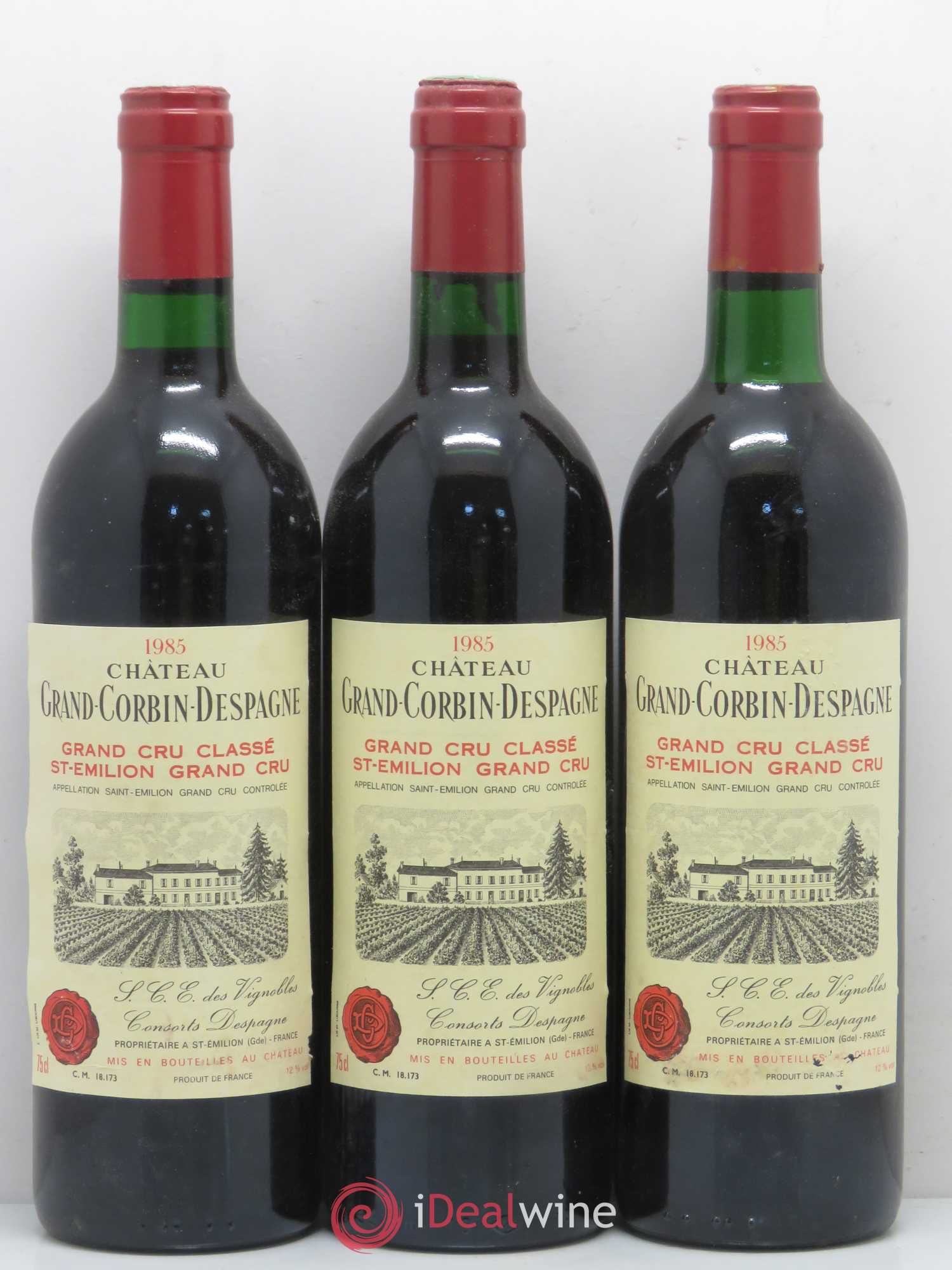 Château Grand Corbin Despagne Grand Cru Classé 1985 - Lot de 6 bouteilles - 2