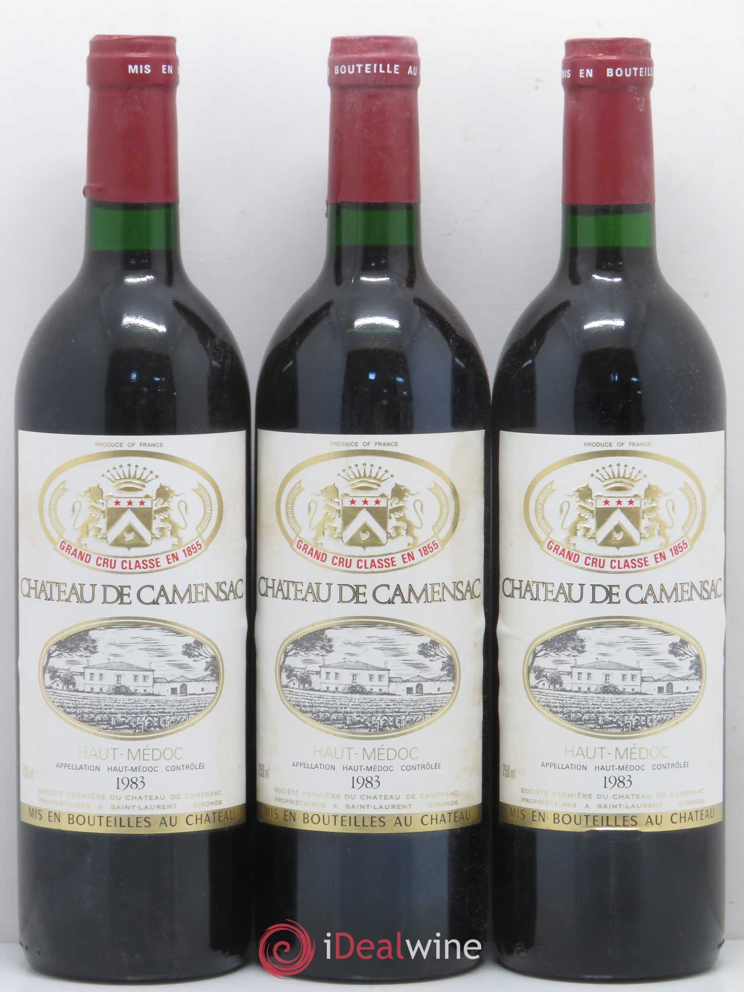 Château Camensac 5ème Grand Cru Classé 1983 - Lot de 12 bouteilles - 1