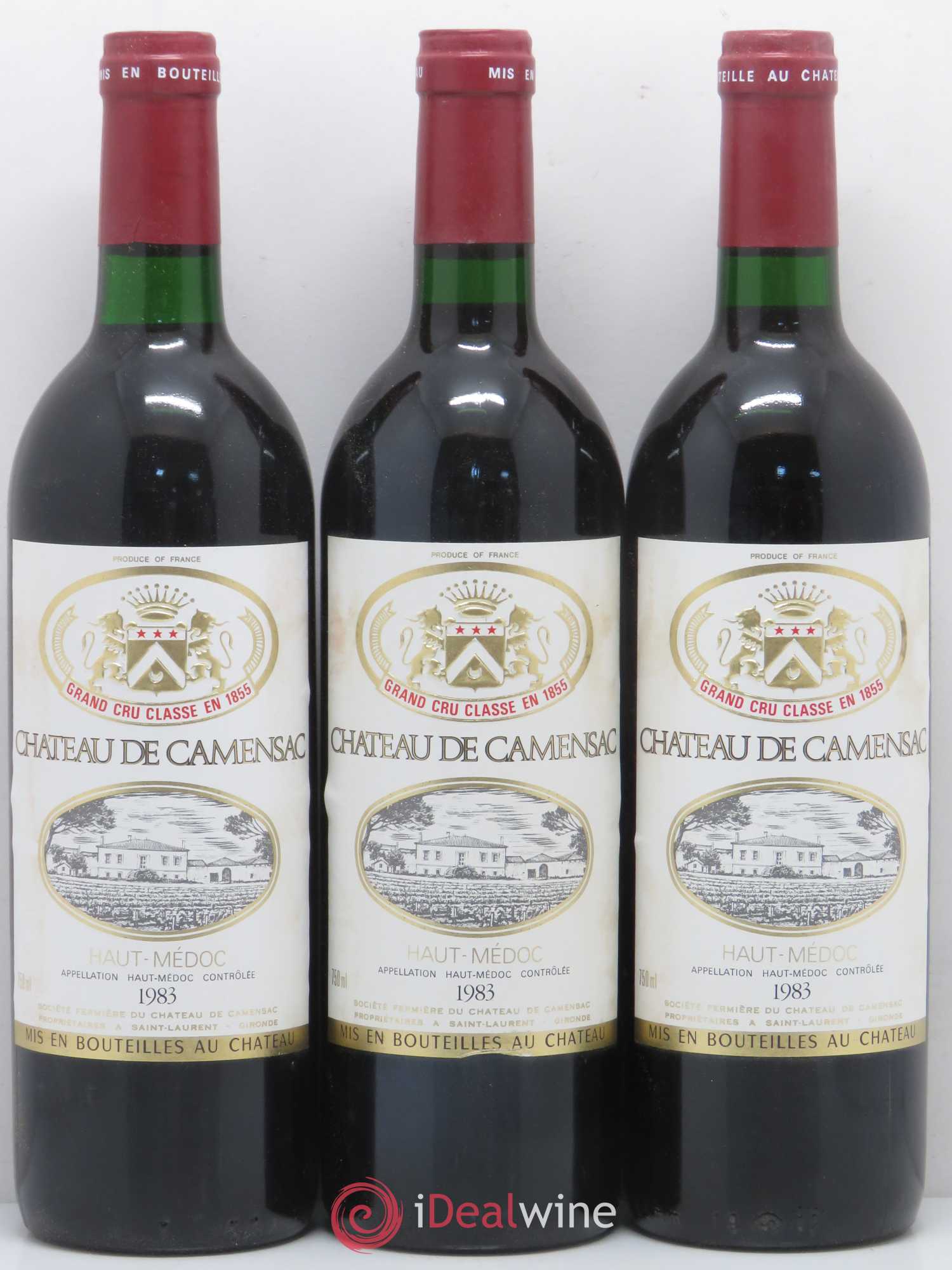 Château Camensac 5ème Grand Cru Classé 1983 - Lot de 12 bouteilles - 2