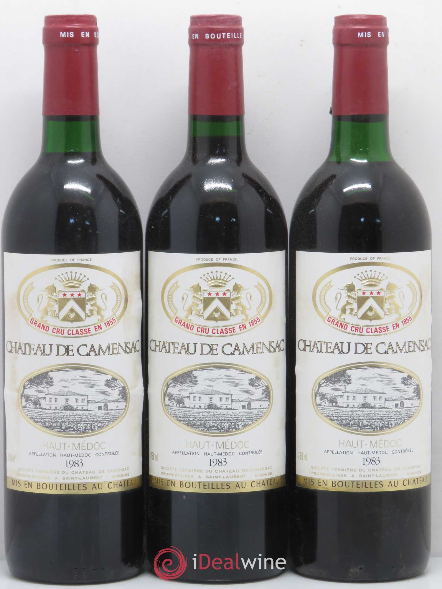 Château Camensac 5ème Grand Cru Classé 1983 - Lot de 12 bouteilles - 3