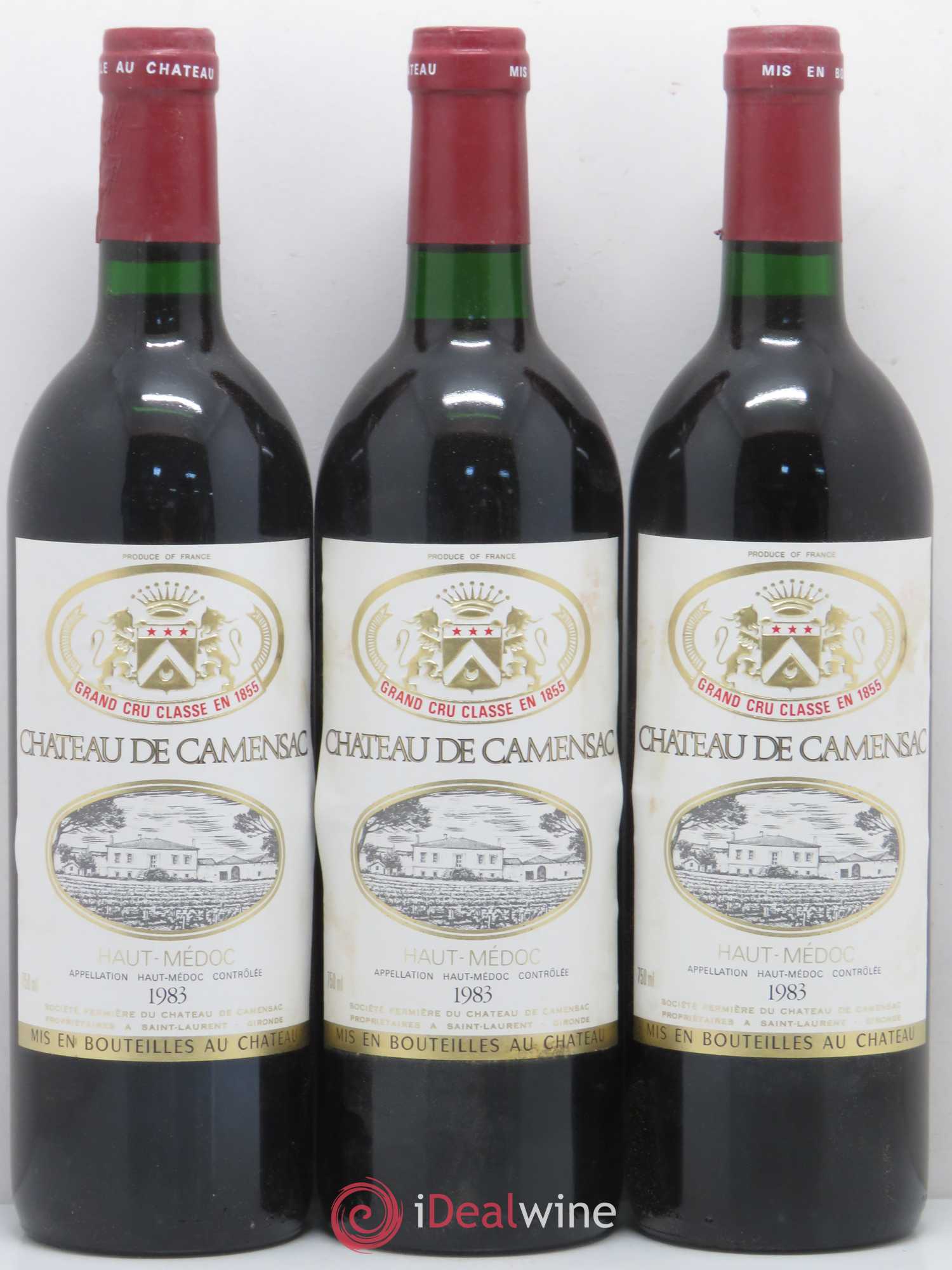 Château Camensac 5ème Grand Cru Classé 1983 - Lot de 12 bouteilles - 4