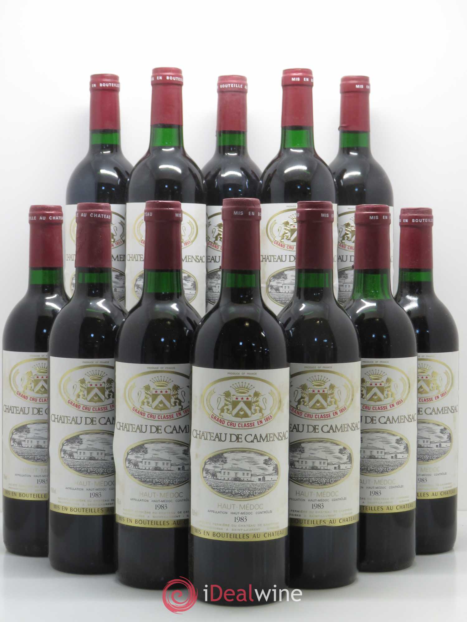 Château Camensac 5ème Grand Cru Classé 1983 - Lot de 12 bouteilles - 0