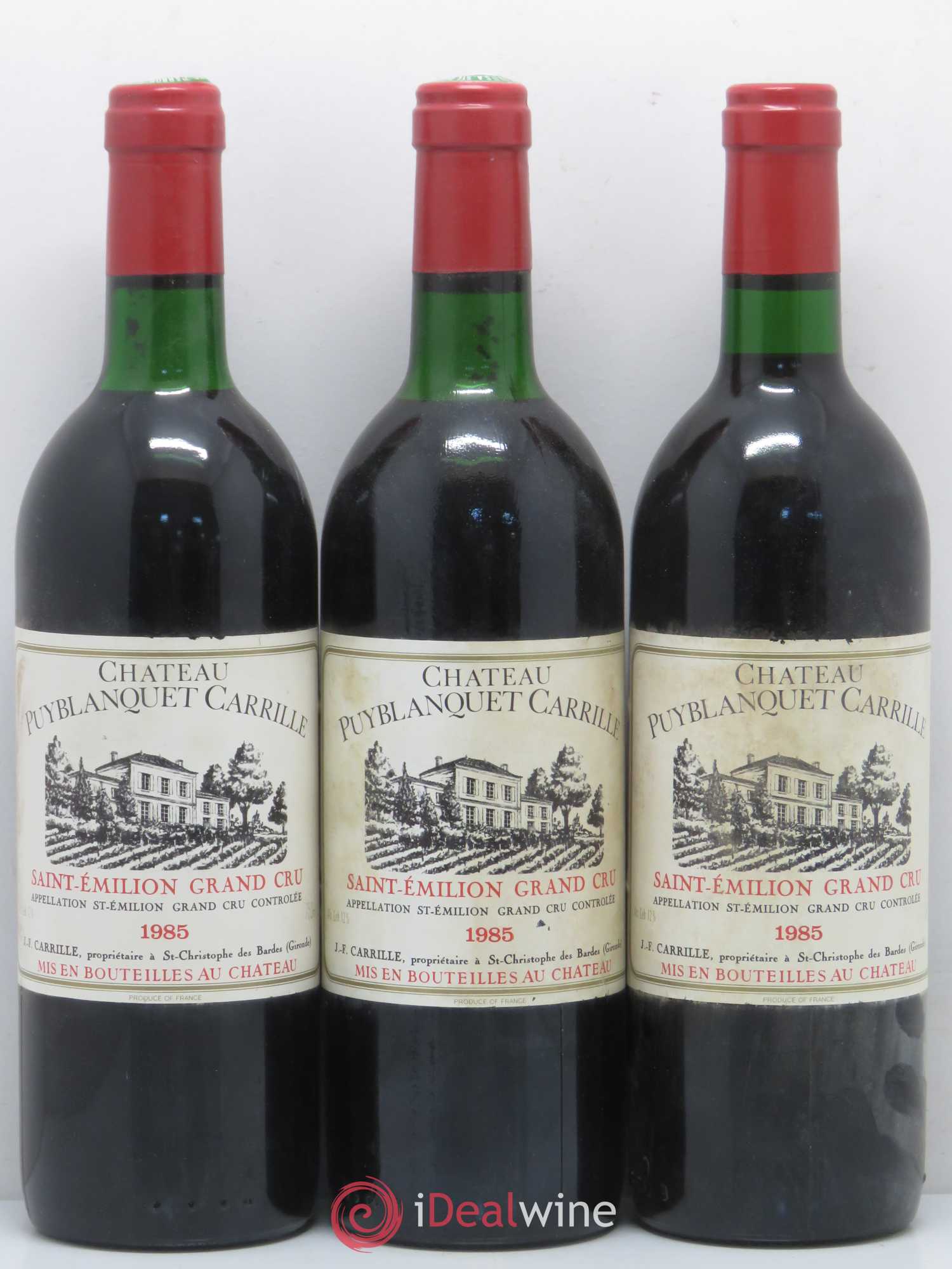Château Puy Blanquet Carrille 1985 - Lot de 12 bouteilles - 3