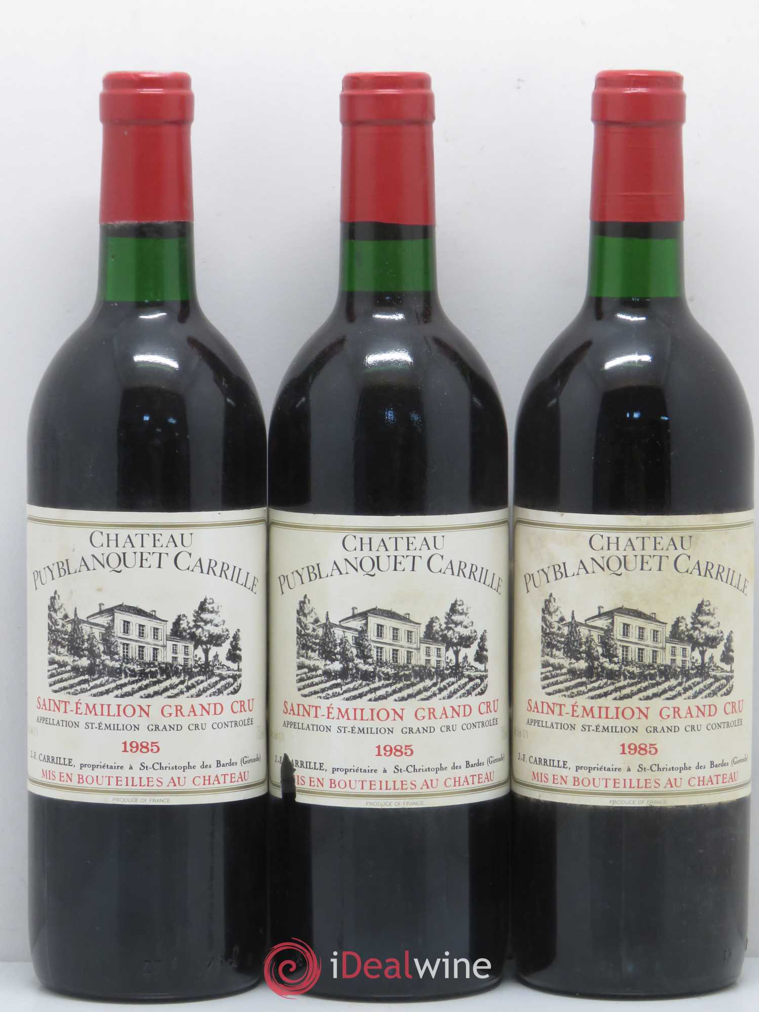 Château Puy Blanquet Carrille 1985 - Lot de 12 bouteilles - 4