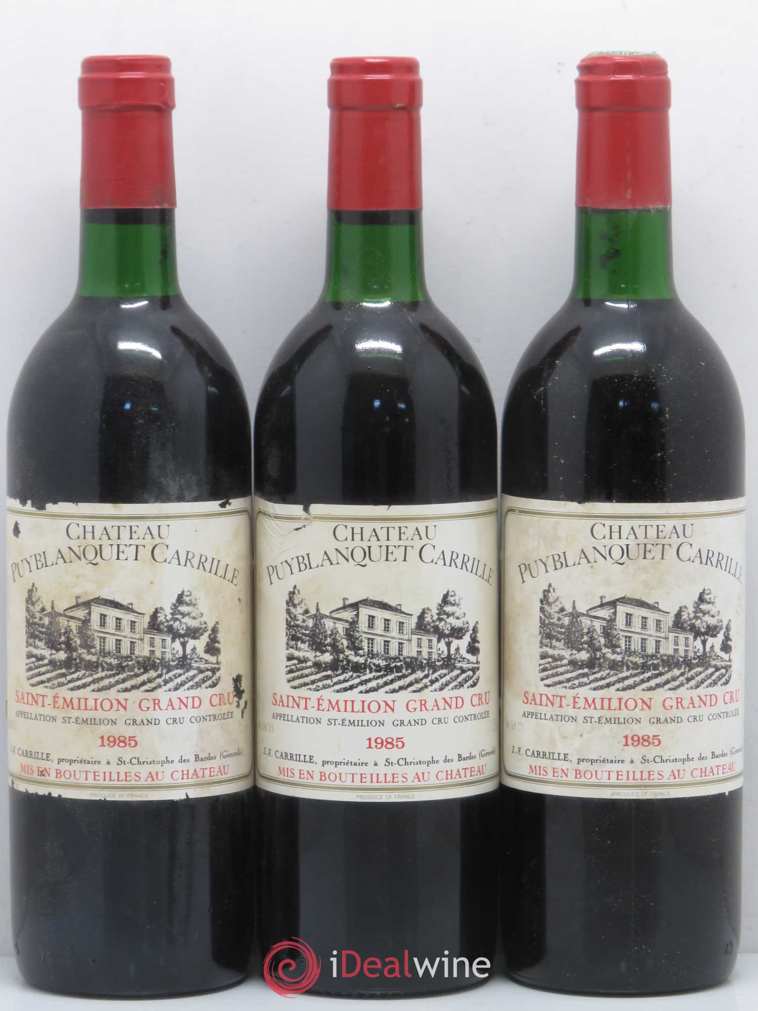 Château Puy Blanquet Carrille 1985 - Lot de 6 bouteilles - 2