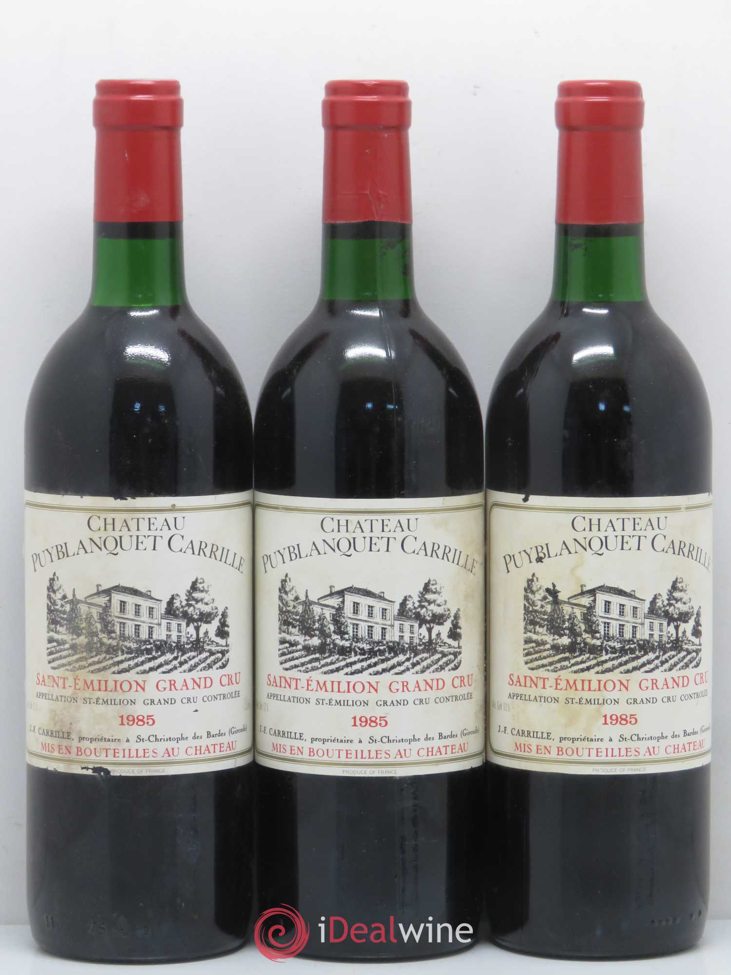 Château Puy Blanquet Carrille 1985 - Lot de 6 bouteilles - 2