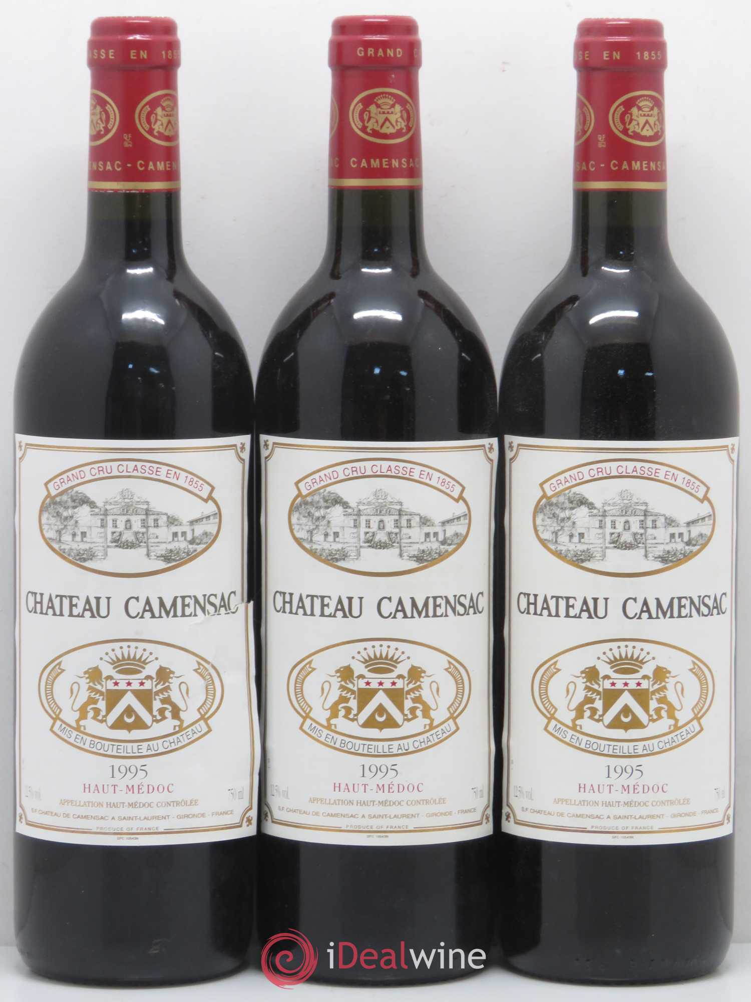Château Camensac 5ème Grand Cru Classé 1995 - Lot de 12 bouteilles - 1