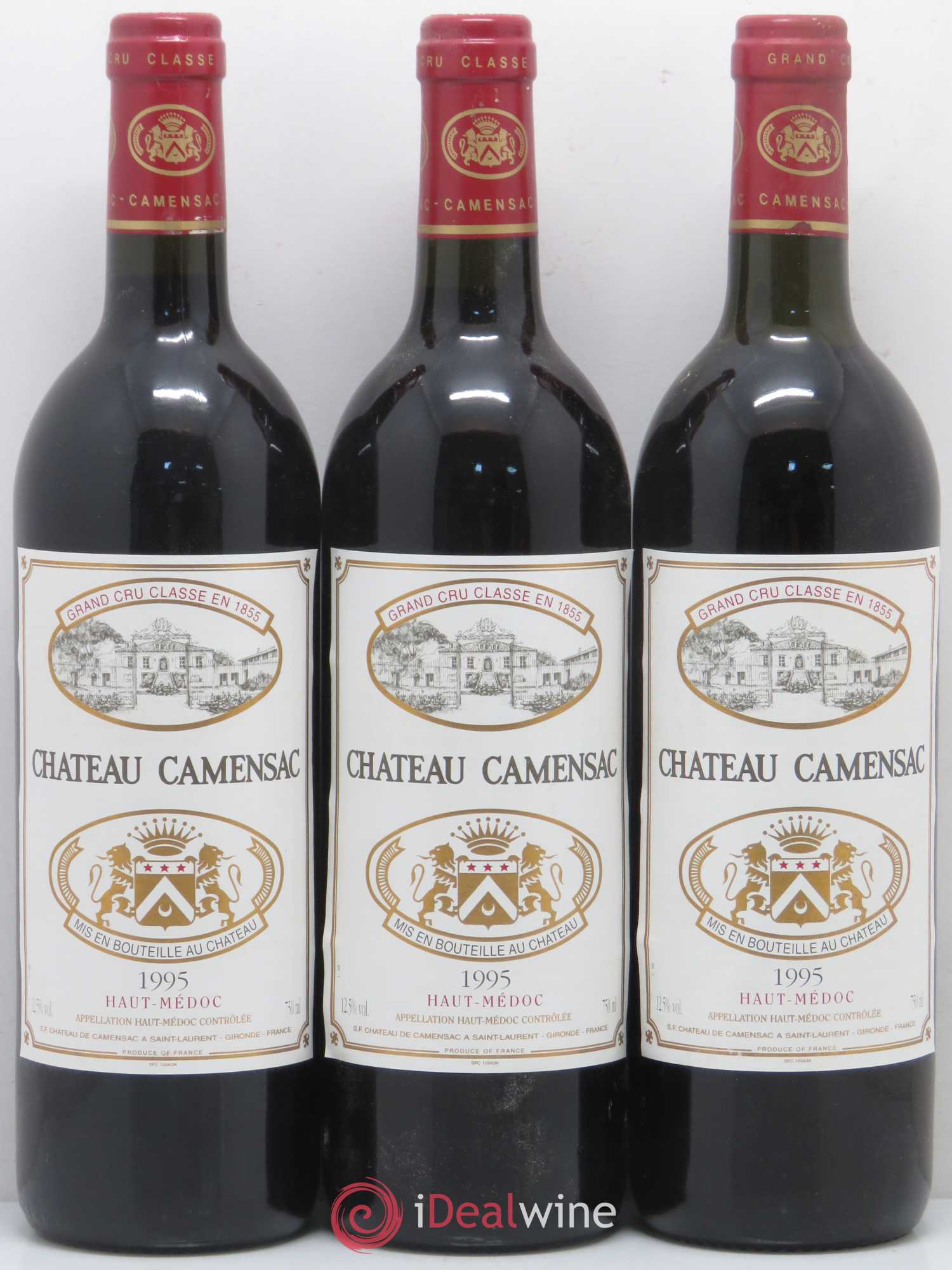 Château Camensac 5ème Grand Cru Classé 1995 - Lot de 12 bouteilles - 2