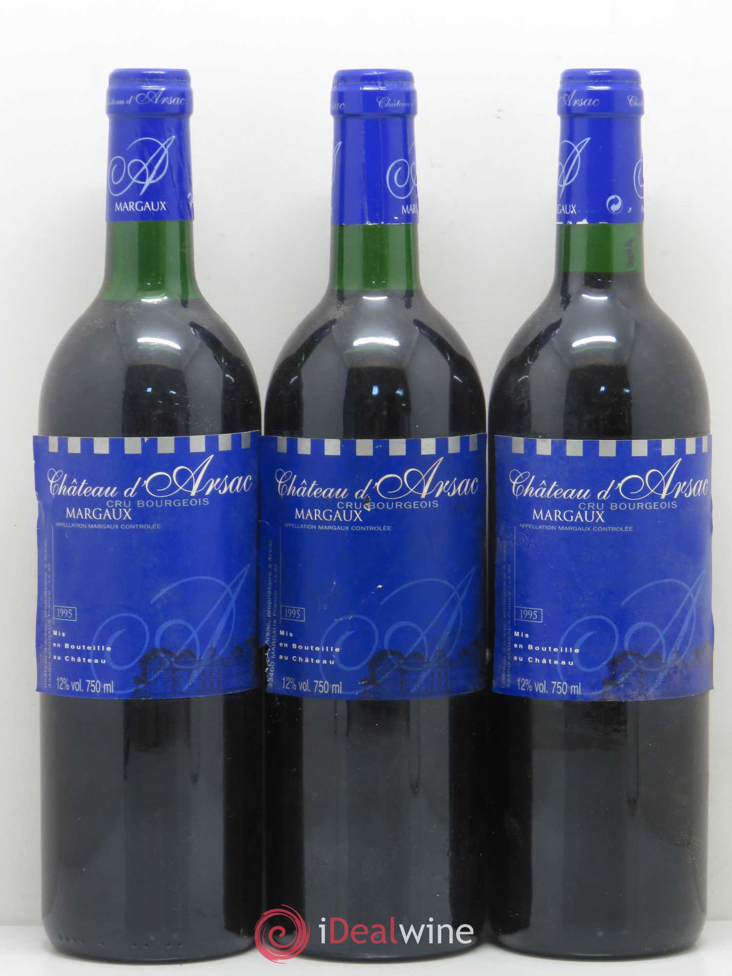Château d' Arsac Cru Bourgeois 1995 - Lot de 12 bouteilles - 3