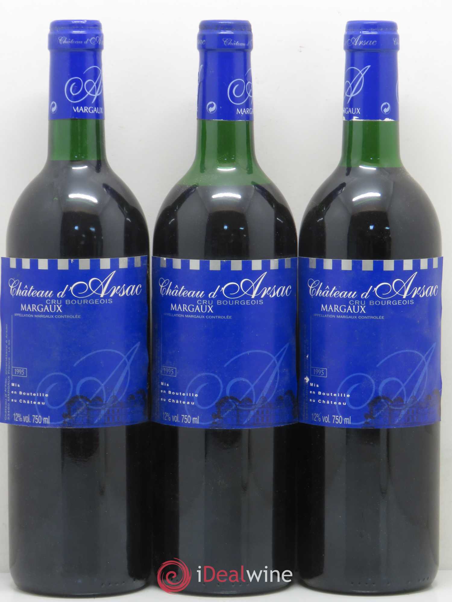Château d' Arsac Cru Bourgeois 1995 - Lot de 12 bouteilles - 4
