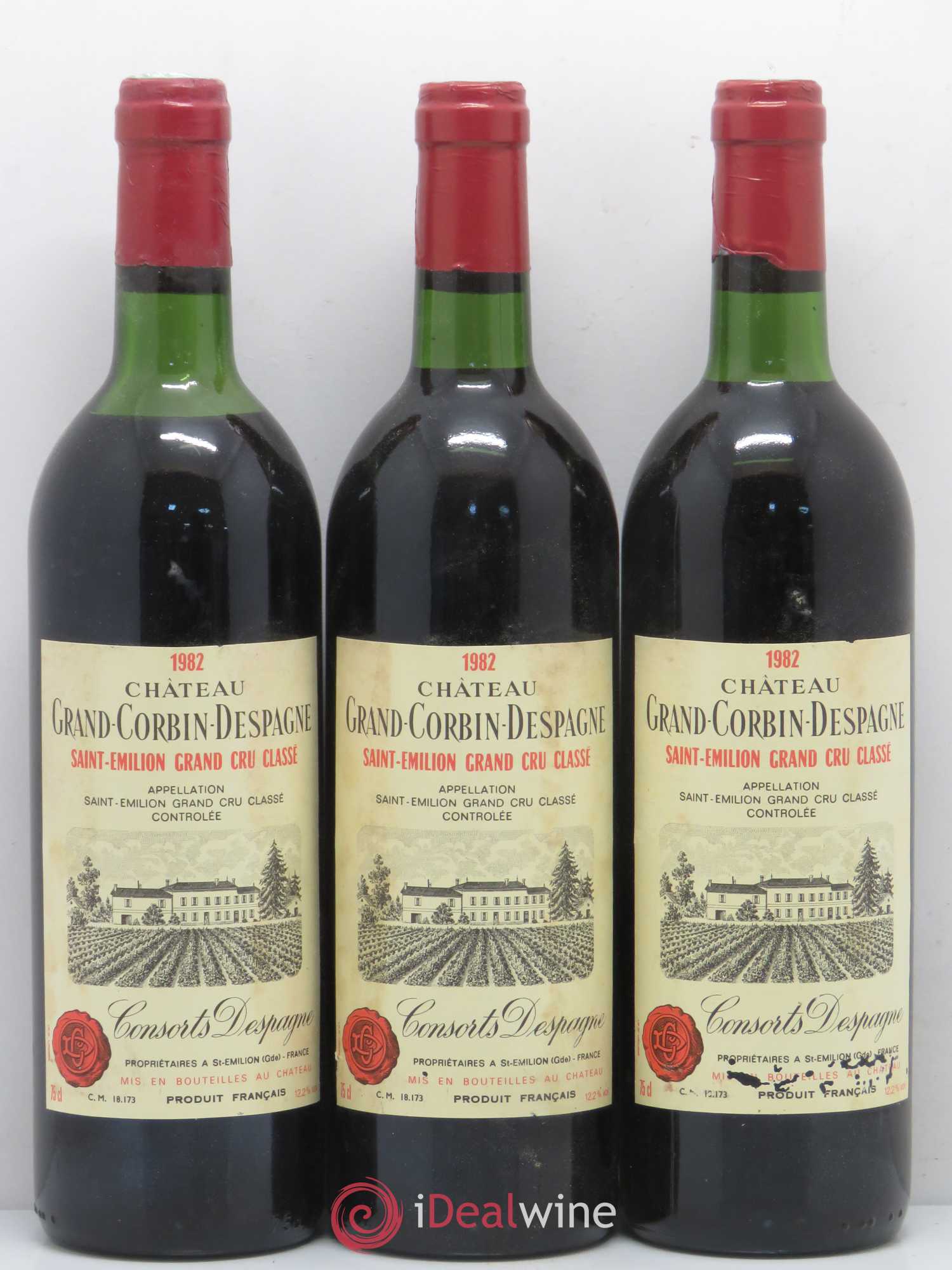 Château Grand Corbin Despagne Grand Cru Classé 1982 - Lot de 6 bouteilles - 2