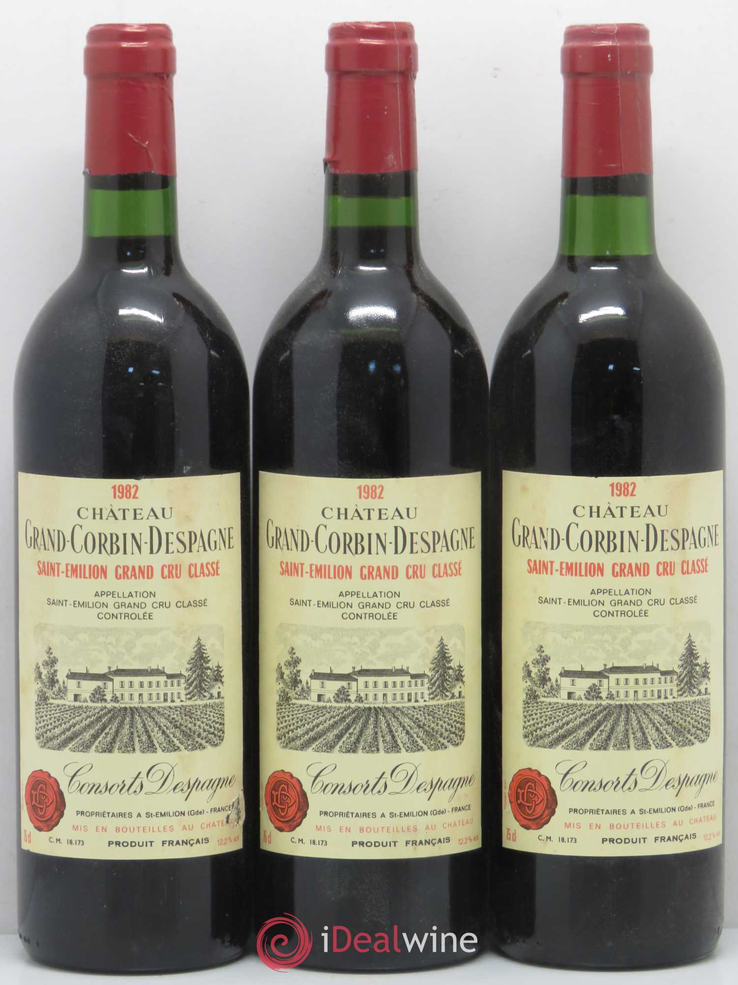 Château Grand Corbin Despagne Grand Cru Classé 1982 - Lot de 6 bouteilles - 2