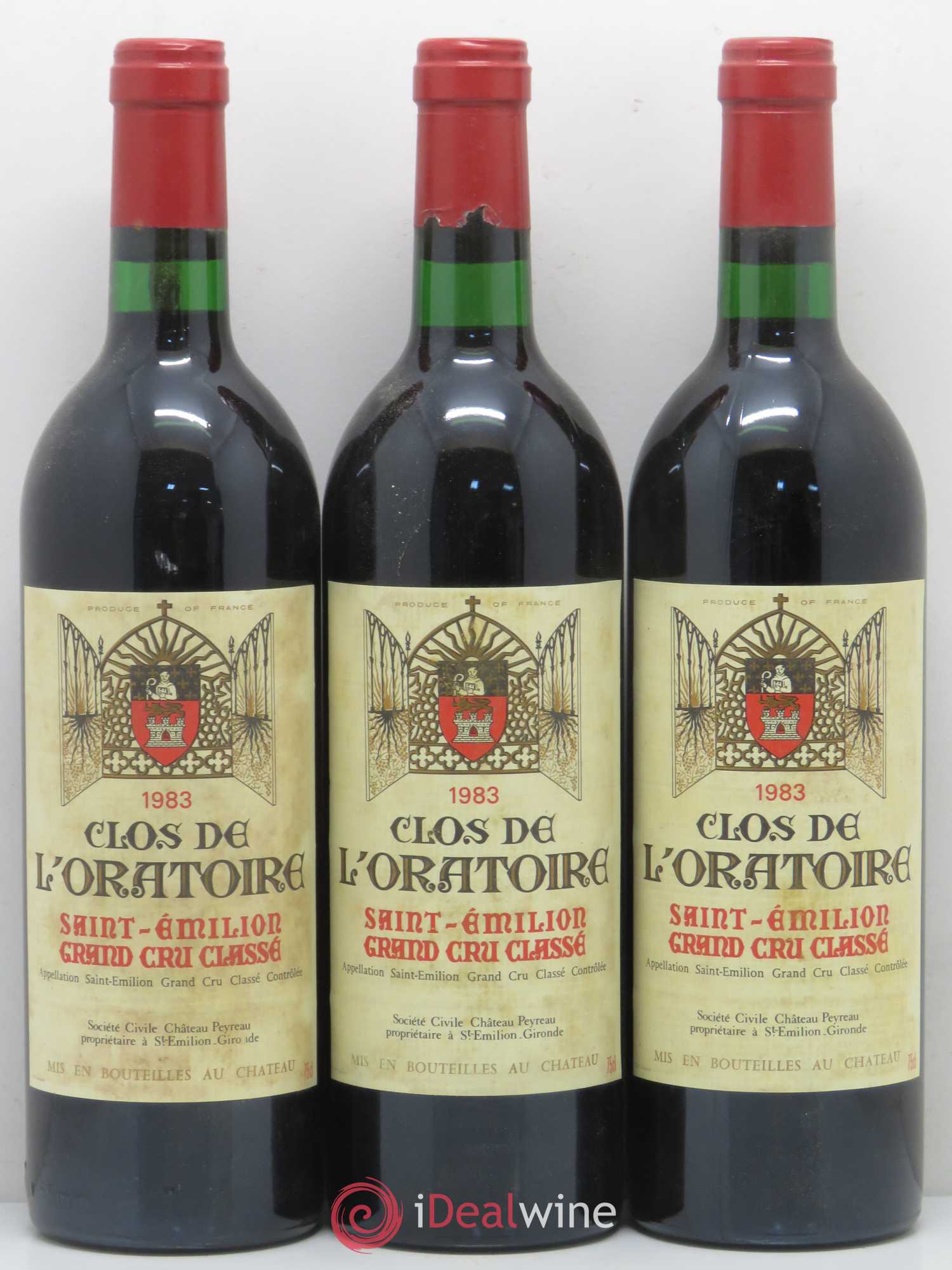 Clos de l'Oratoire Grand Cru Classé 1983 - Lot de 12 bouteilles - 1
