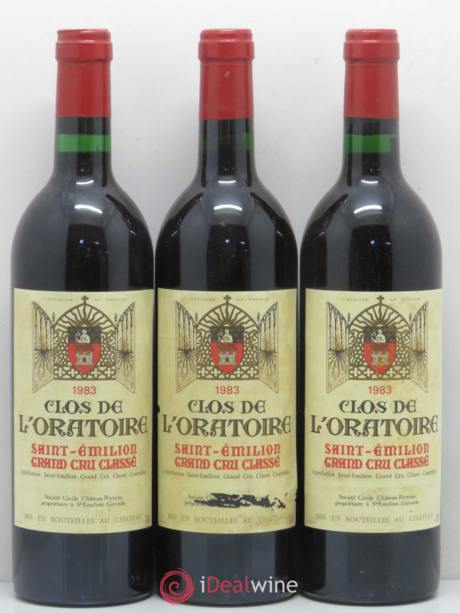 Clos de l'Oratoire Grand Cru Classé 1983 - Lot de 12 bouteilles - 3
