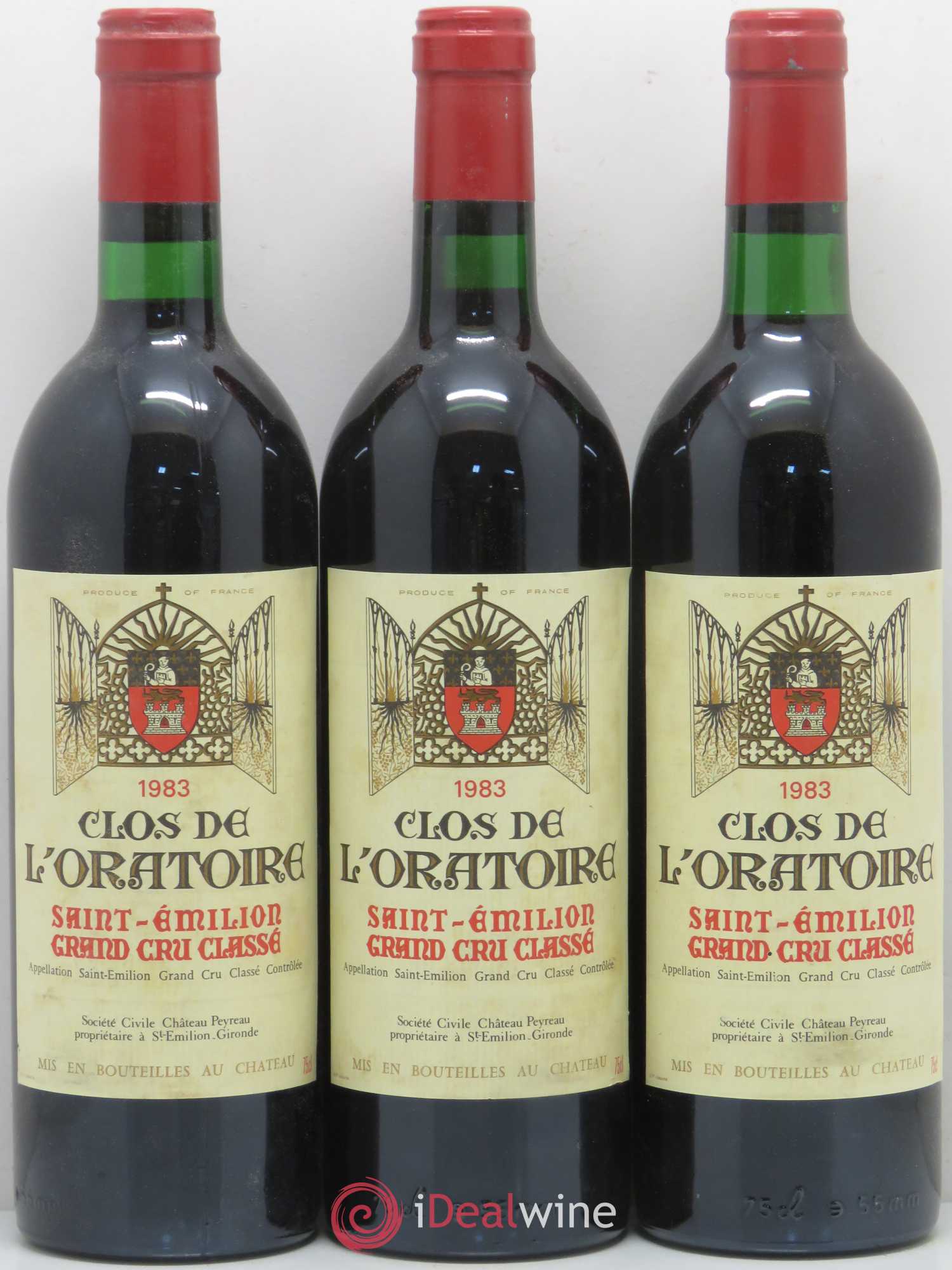 Clos de l'Oratoire Grand Cru Classé 1983 - Lot de 12 bouteilles - 3