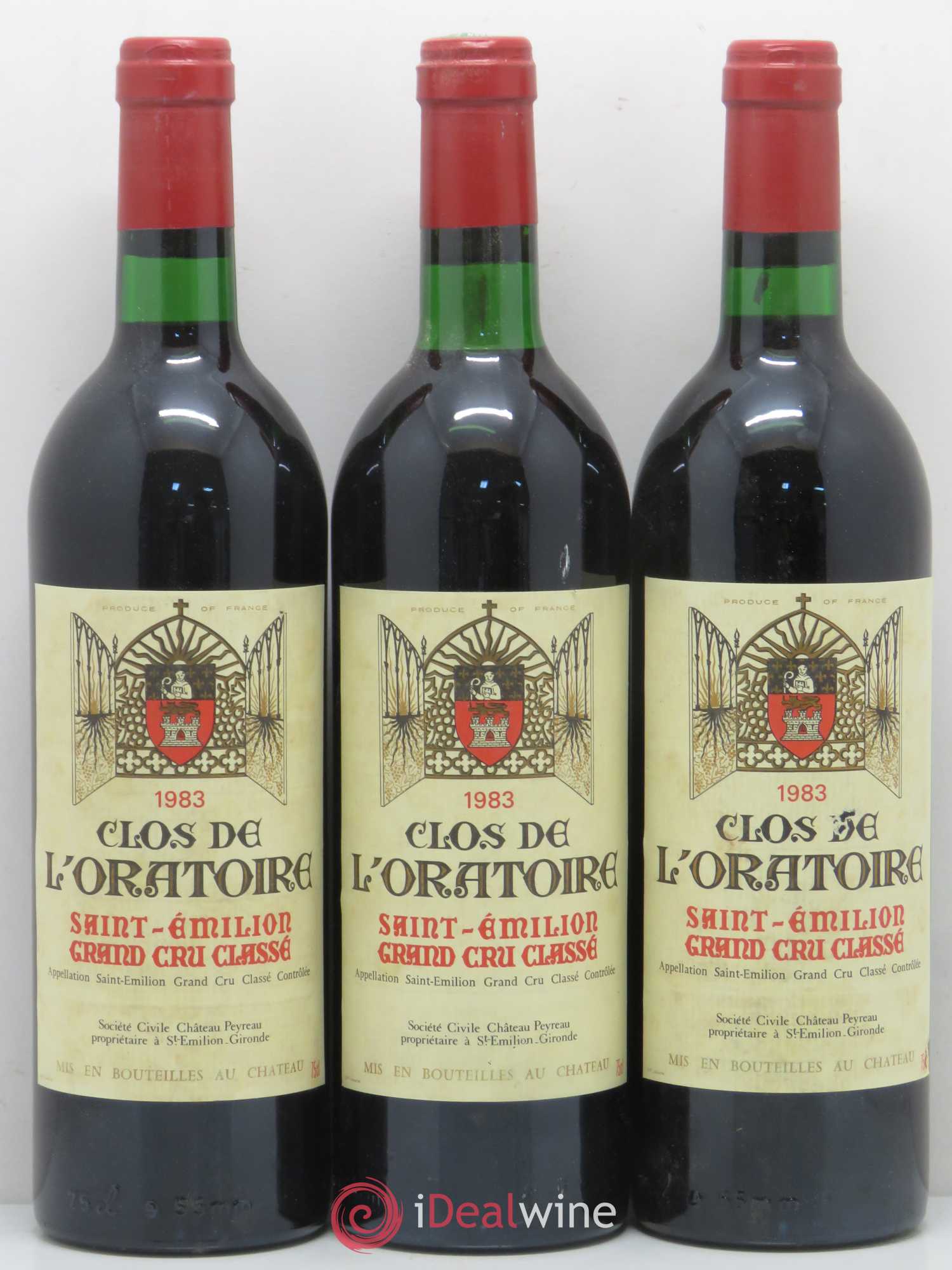 Clos de l'Oratoire Grand Cru Classé 1983 - Lot de 12 bouteilles - 4