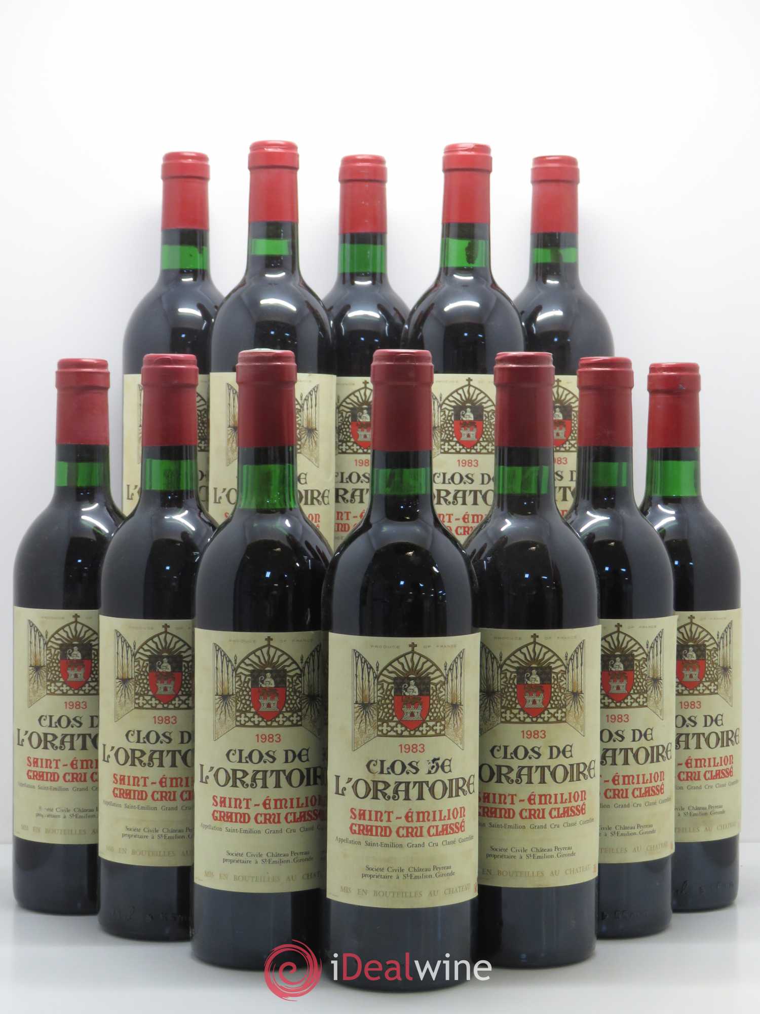 Clos de l'Oratoire Grand Cru Classé 1983 - Lot de 12 bouteilles - 0