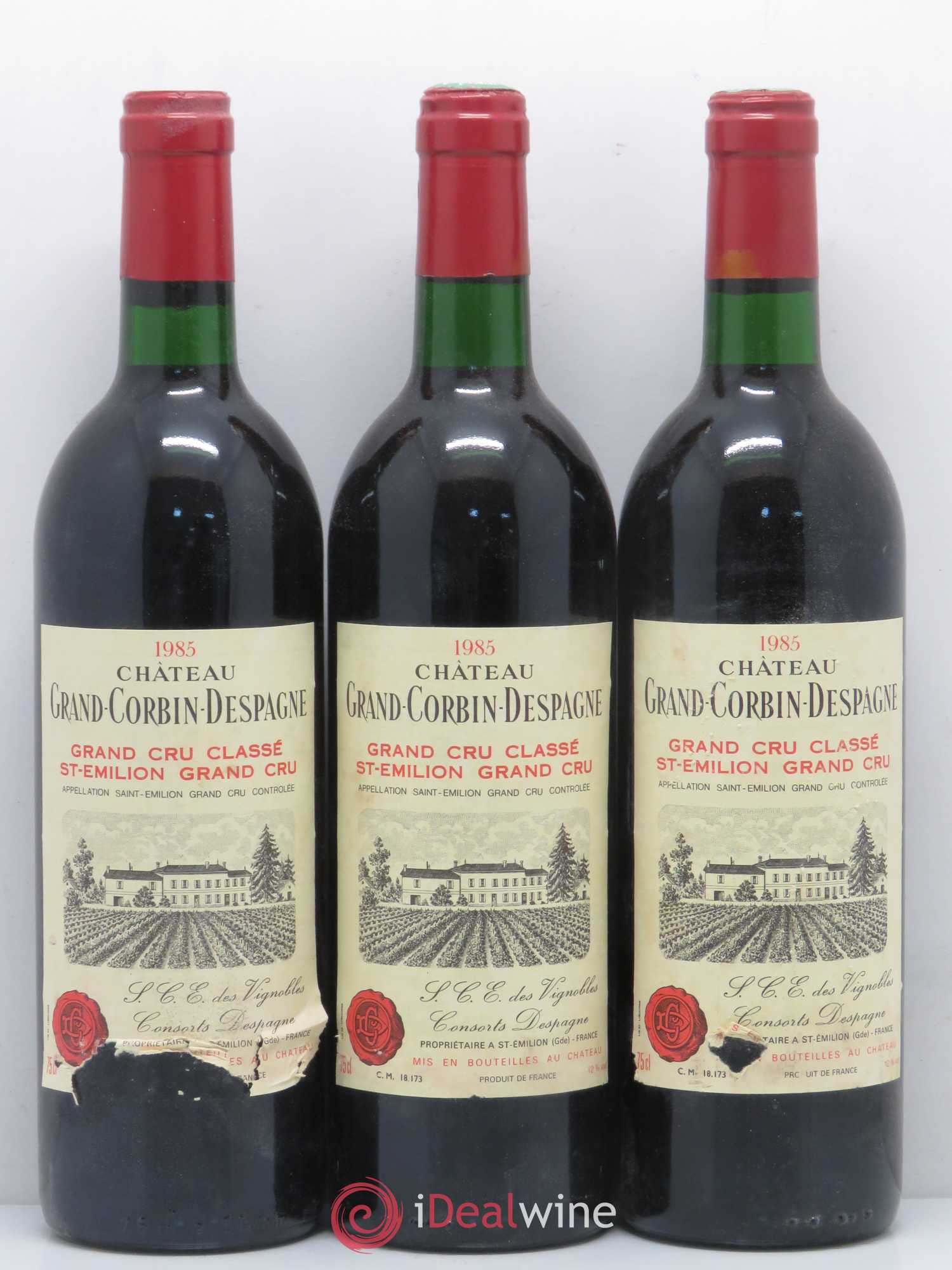 Château Grand Corbin Despagne Grand Cru Classé 1985 - Lot de 12 bouteilles - 4